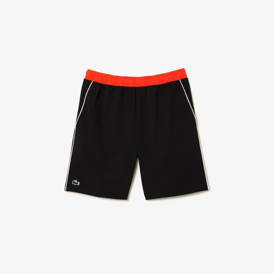 Herren Stretch Tennis Shorts Schwarz / Orange Patagonia Kleidung