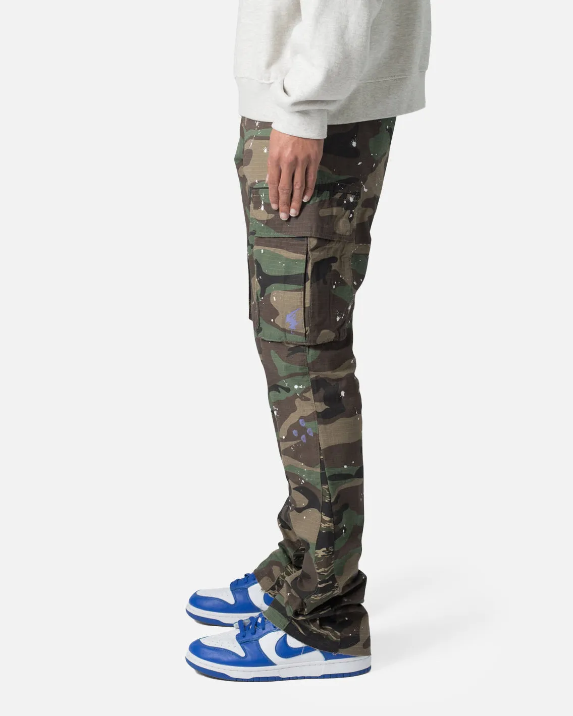 MNML Bootcut Cargo-Hose Camouflage