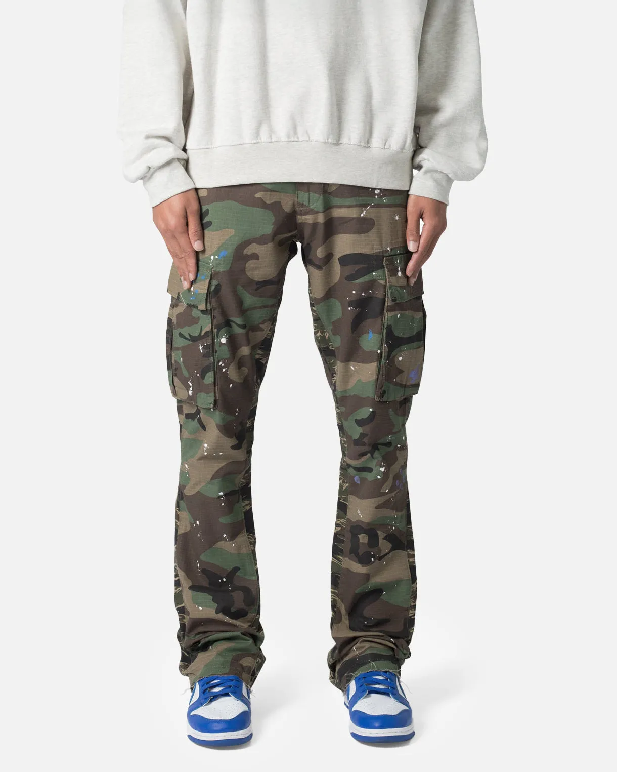 MNML Bootcut Cargo-Hose Camouflage