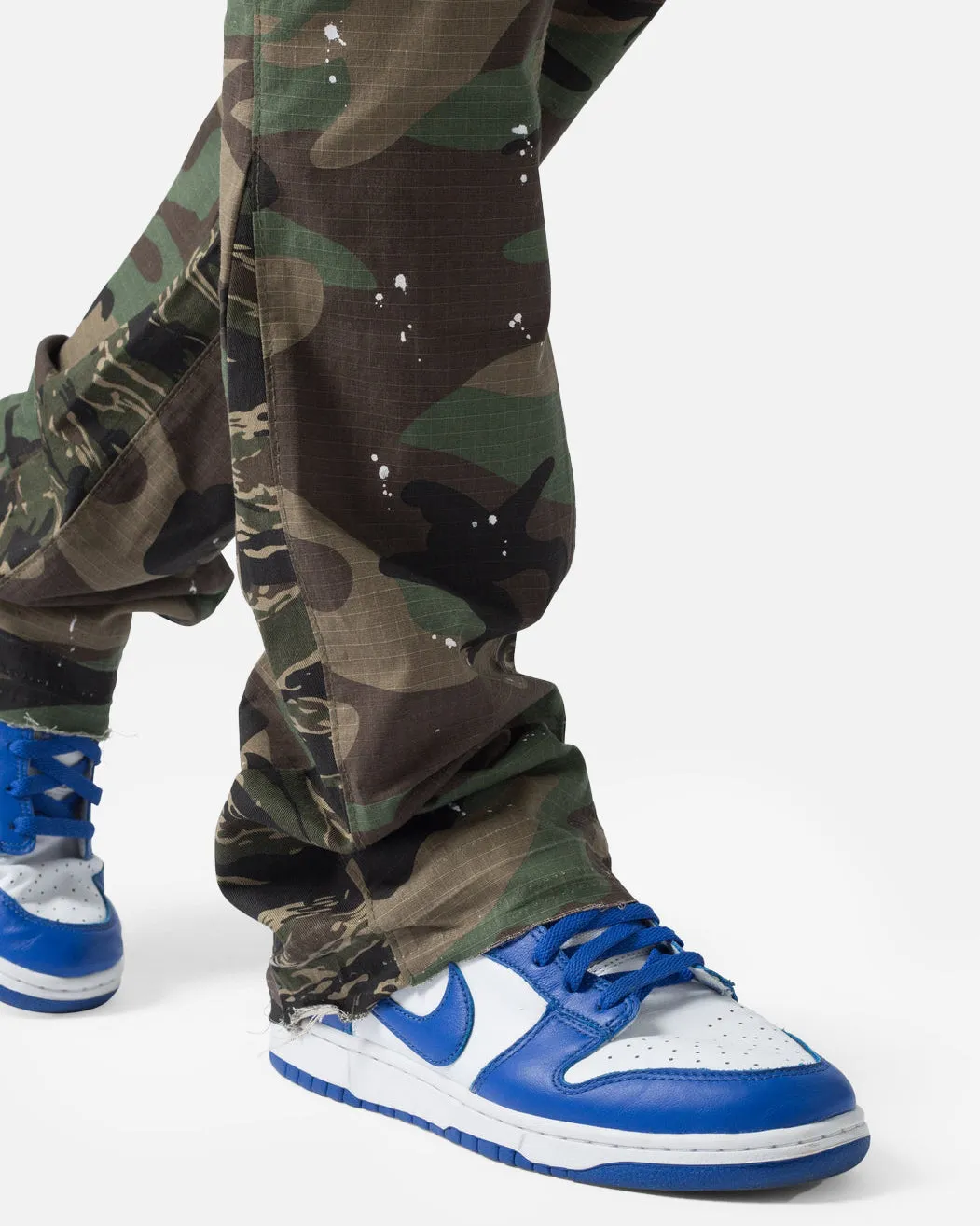 MNML Bootcut Cargo-Hose Camouflage
