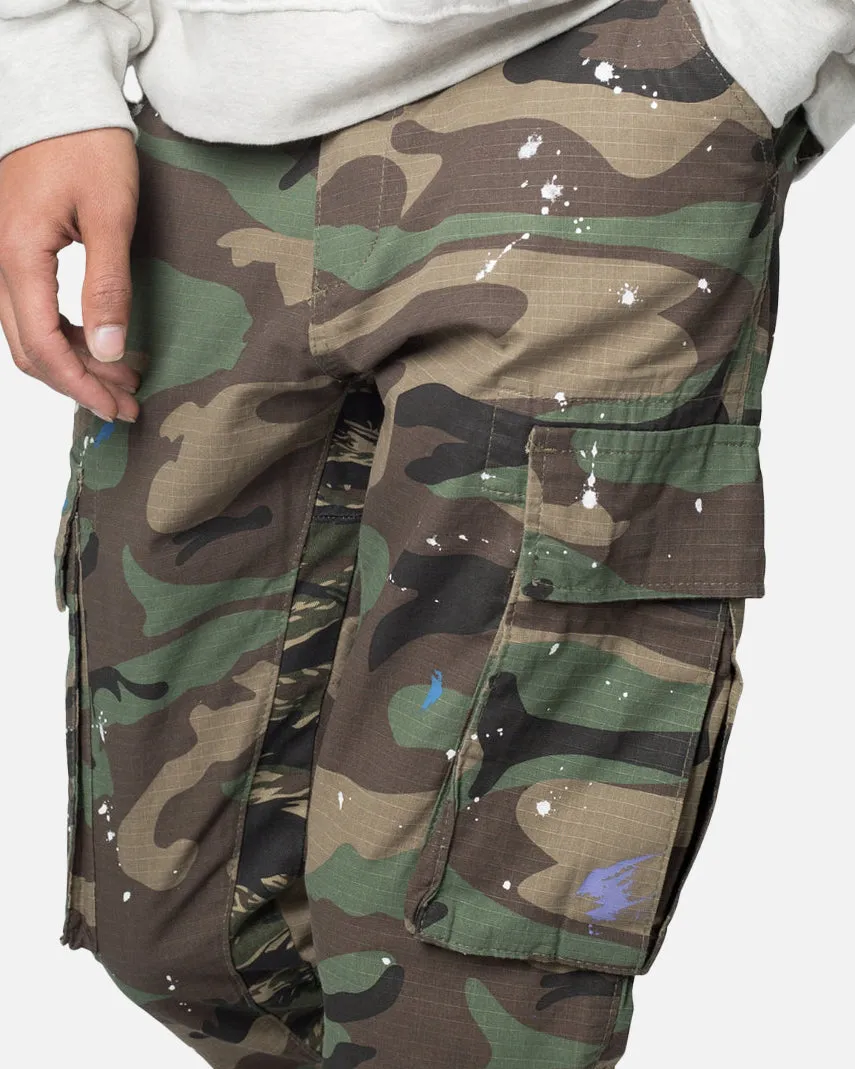 MNML Bootcut Cargo-Hose Camouflage