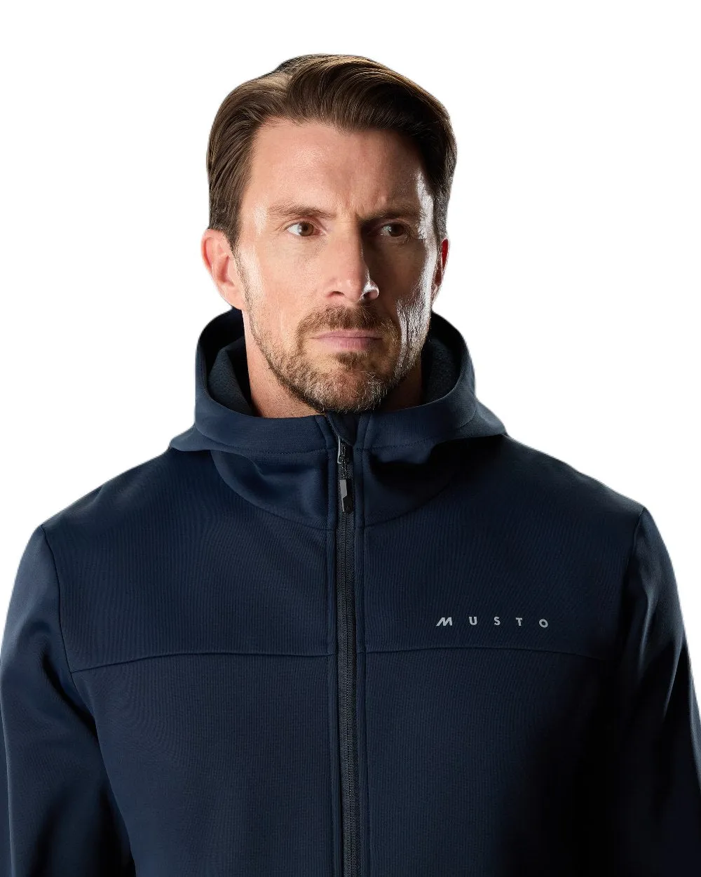 Musto Herren Hoodie mit Vollreißverschluss Musto Bekleidung