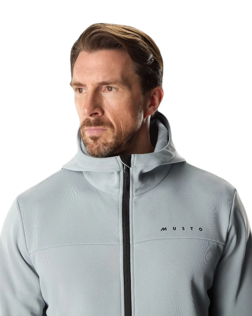 Musto Herren Hoodie mit Vollreißverschluss Musto Bekleidung