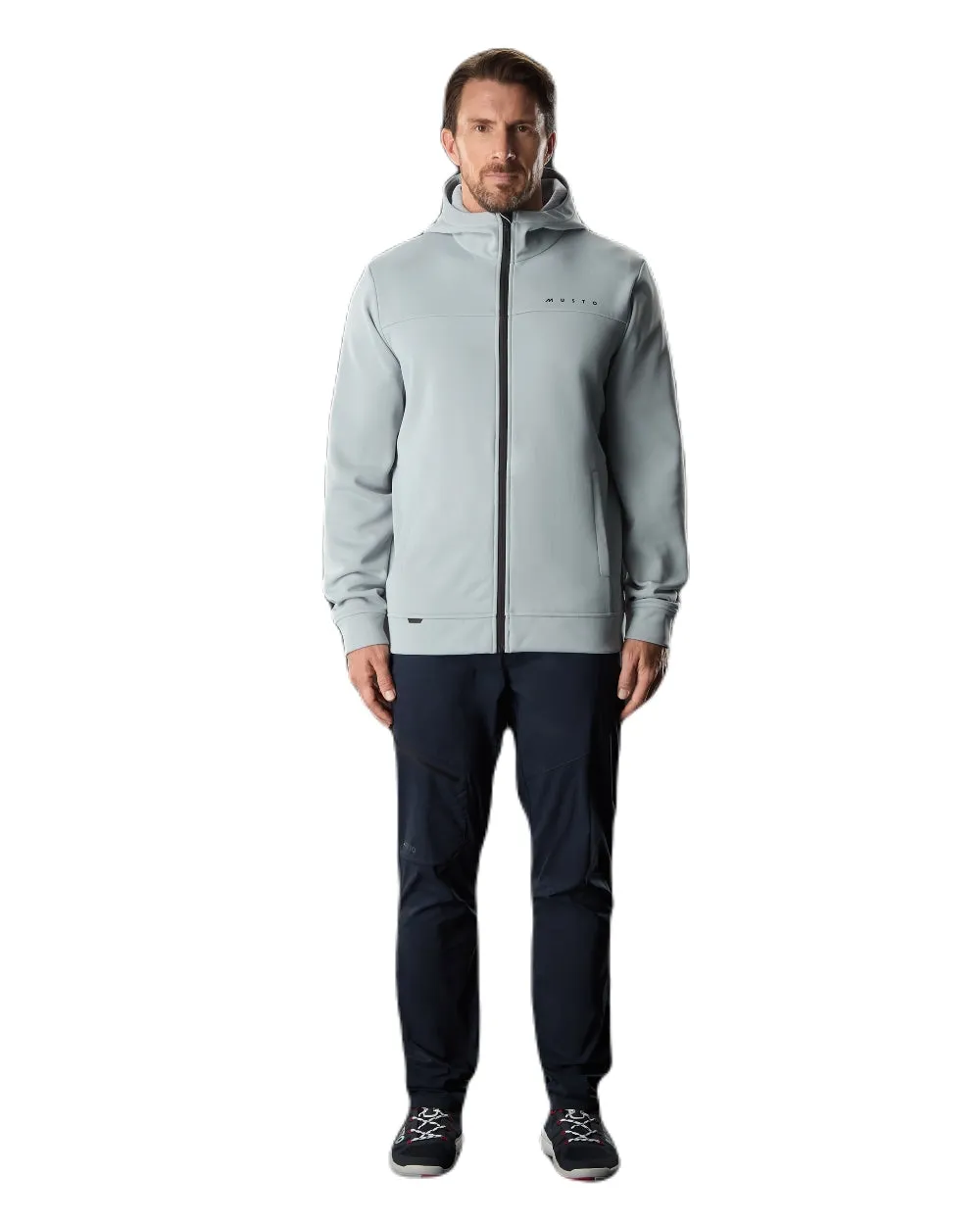 Musto Herren Hoodie mit Vollreißverschluss Musto Bekleidung