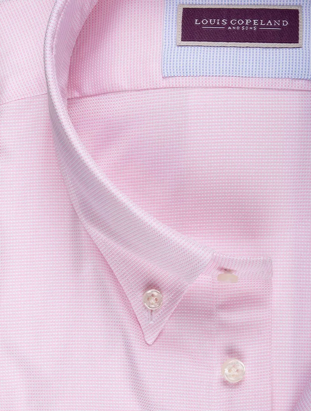 Nailhead Button-Down Kragenhemd Rosa