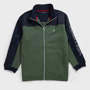 Nautica Herren Big & Tall Colorblock Reißverschluss Trackjacke Pineforest Nautica