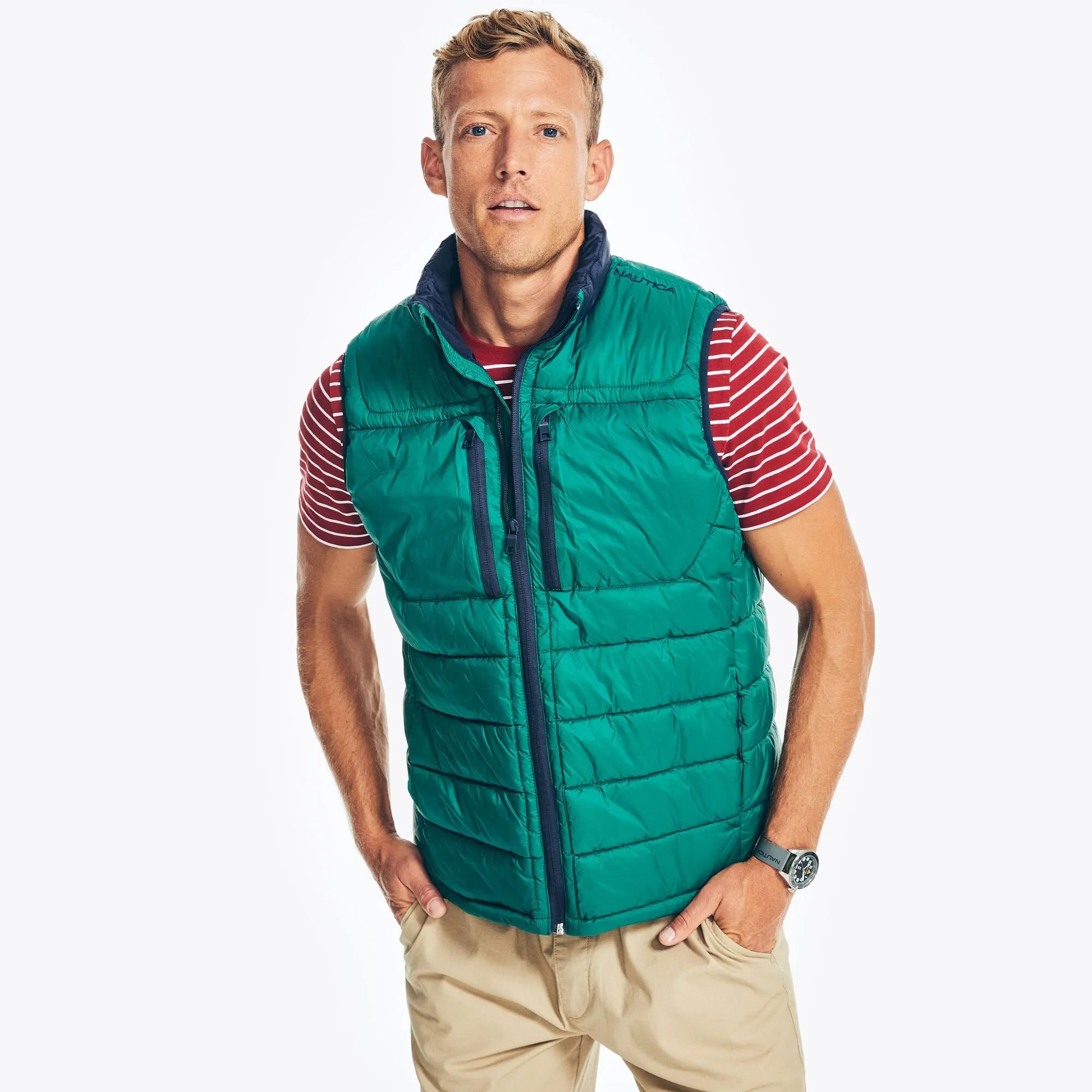 Nautica Herren Tempasphere Weste Cosmic Fern Nautica