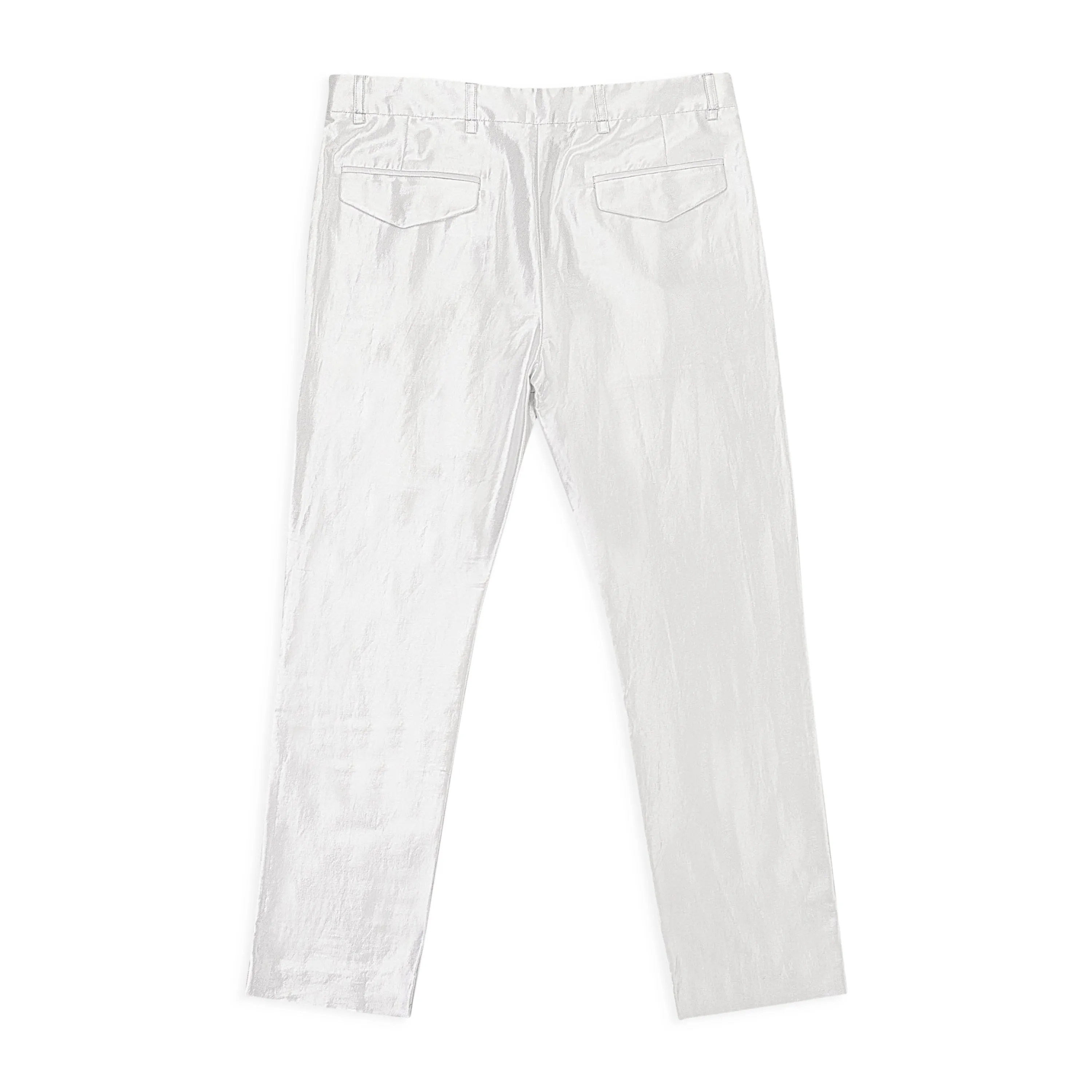 NWT DEMEULEMEESTER GERADE SILBERNE CASUALHOSE FÜR HERREN