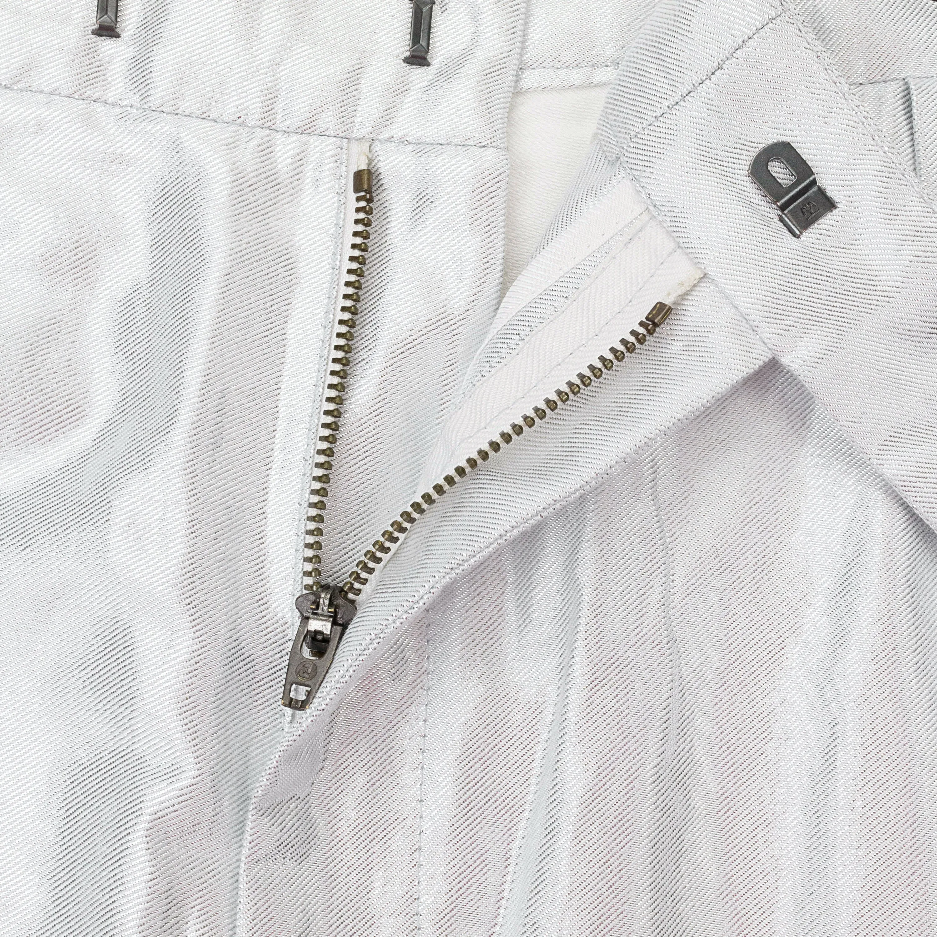 NWT DEMEULEMEESTER GERADE SILBERNE CASUALHOSE FÜR HERREN
