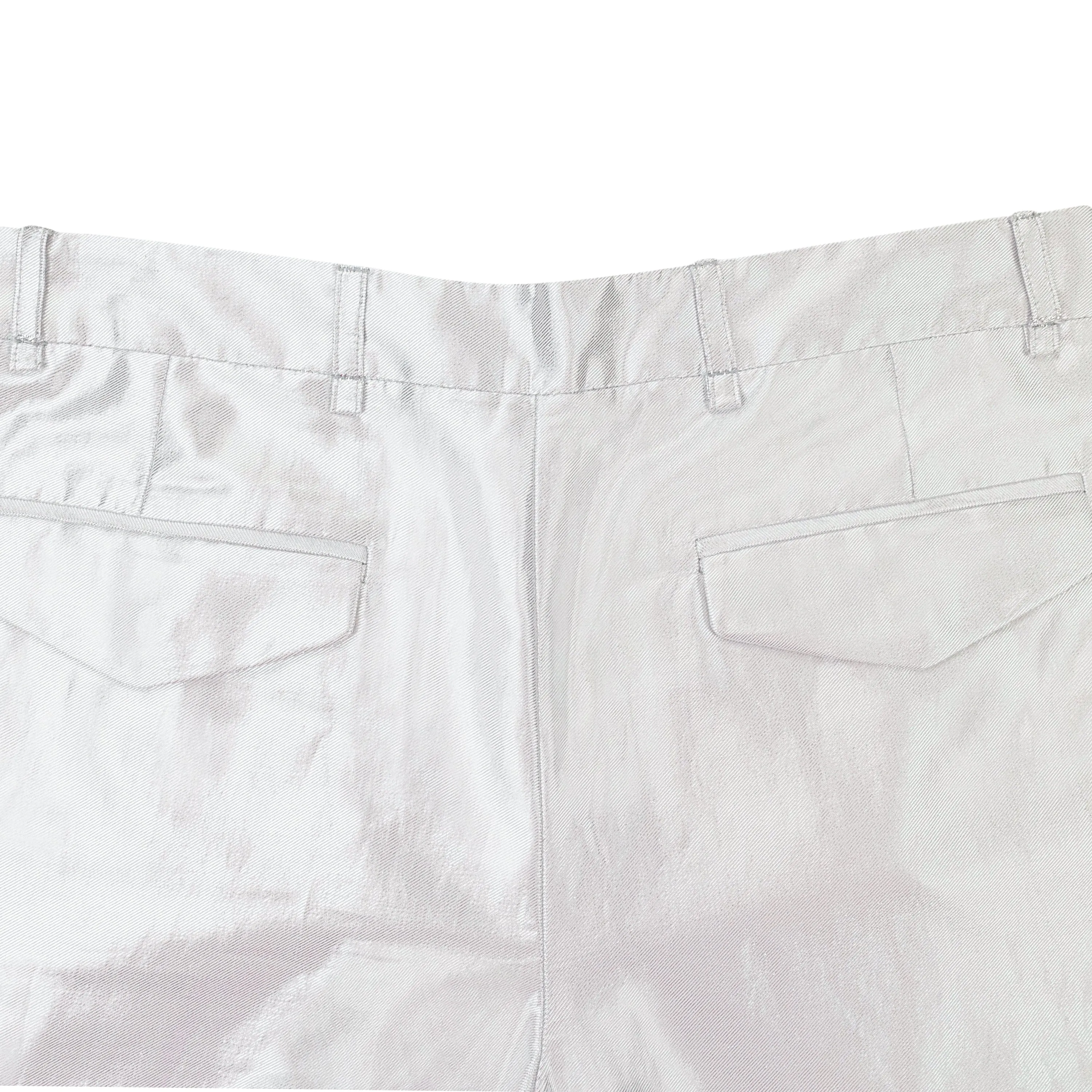NWT DEMEULEMEESTER GERADE SILBERNE CASUALHOSE FÜR HERREN