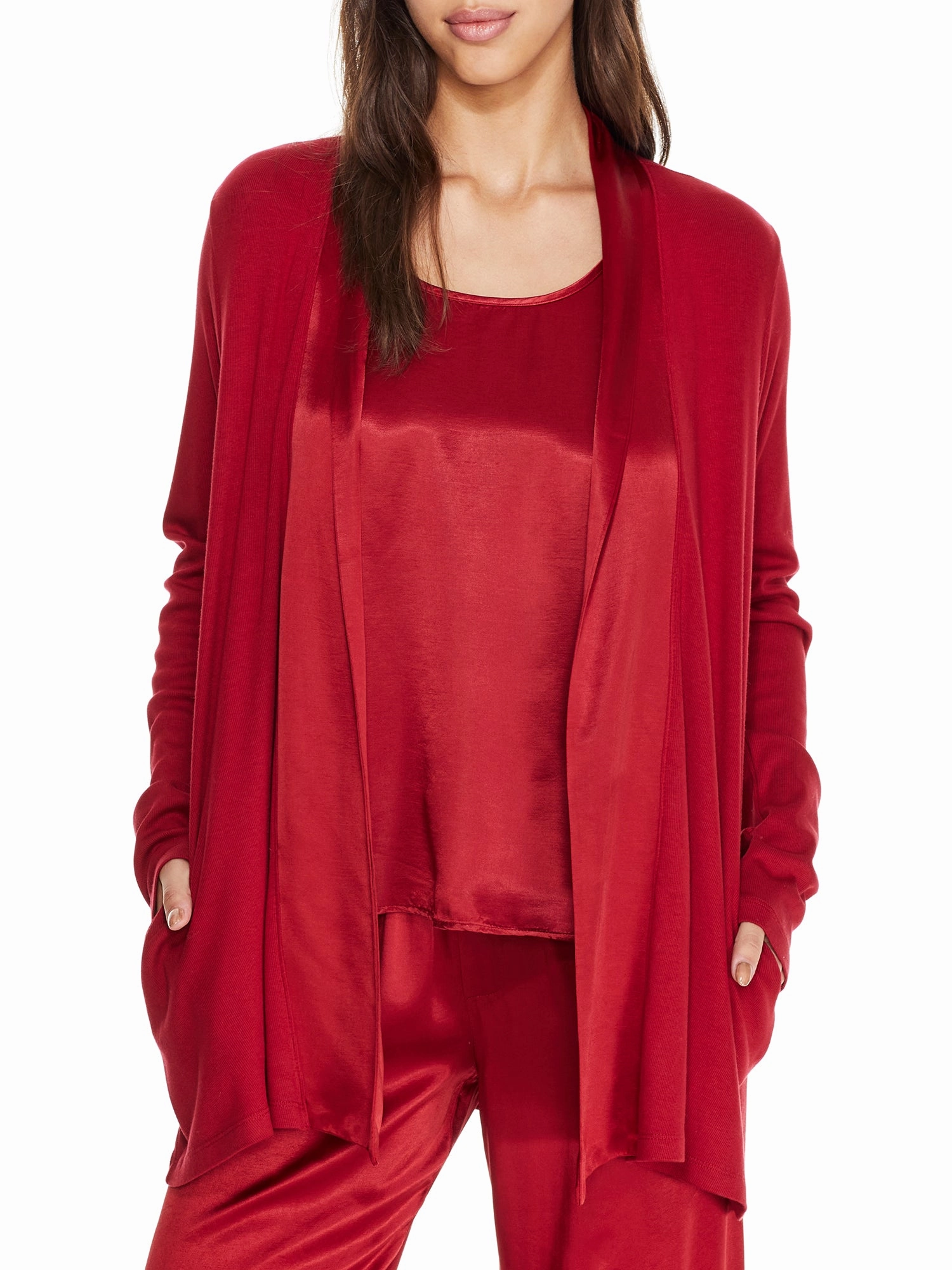 PJ Harlow Women's Shelby Knit Lounge Cardigan Wrap