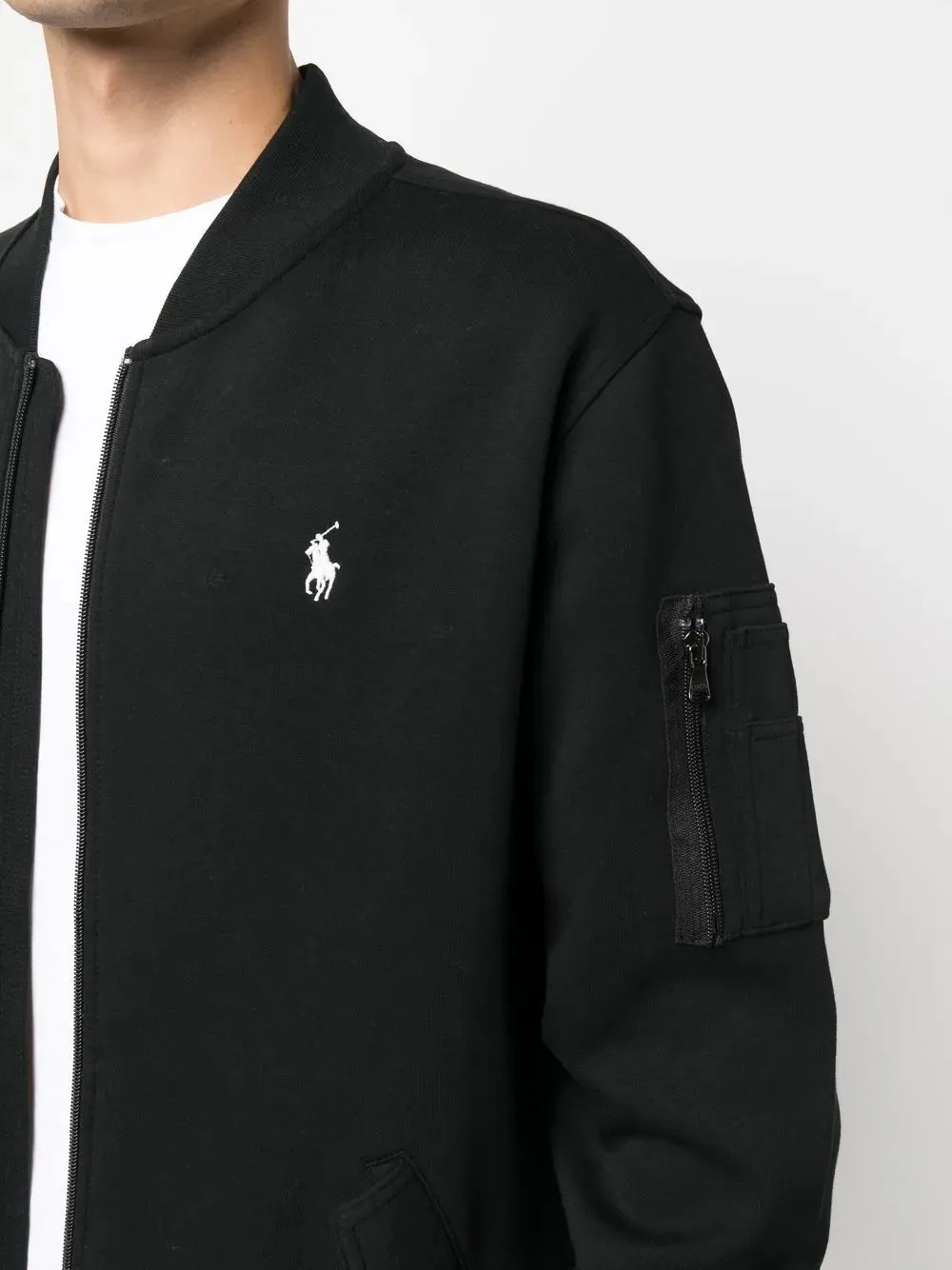 POLO RALPH LAUREN - Herren Langarm-Doppelstrick-Technologie-Bomberjacke mit vollem Reißverschluss Kleidung_polo-ralph-laure