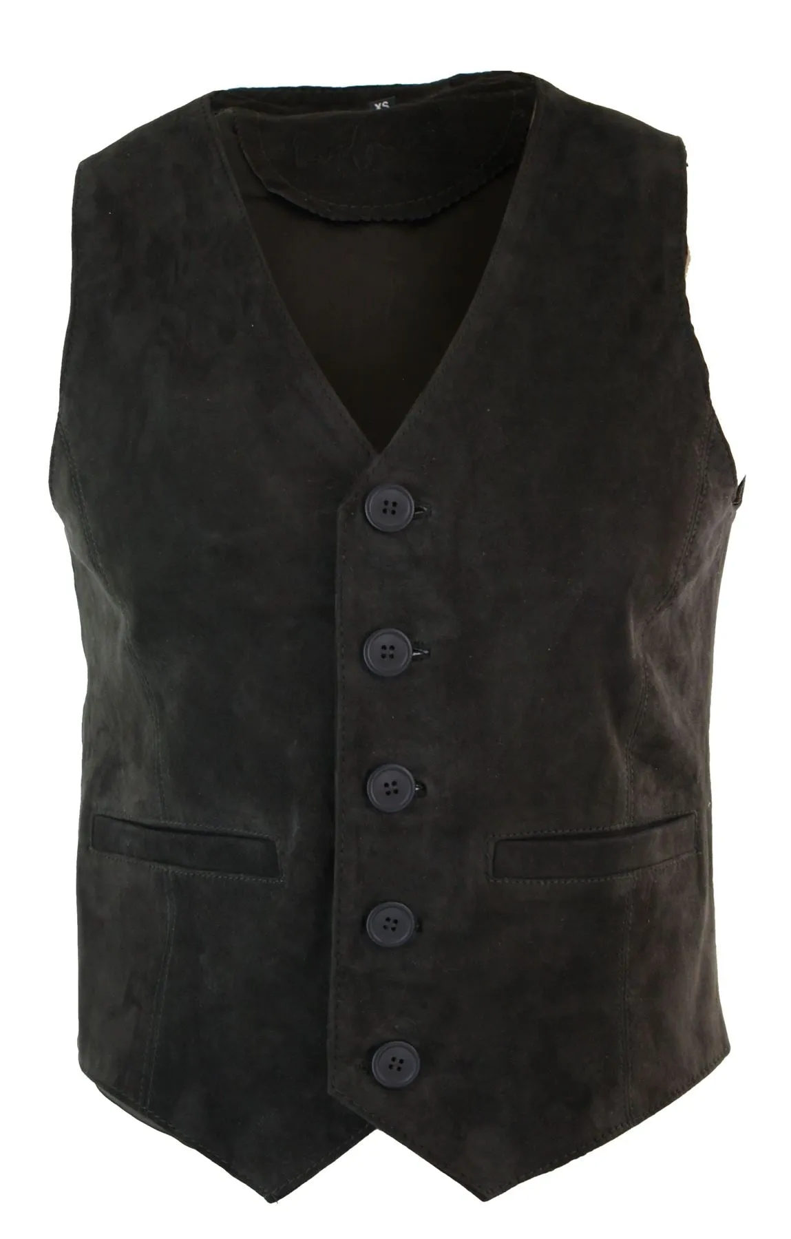 Echtes Wildleder Vintage-Weste Gilet