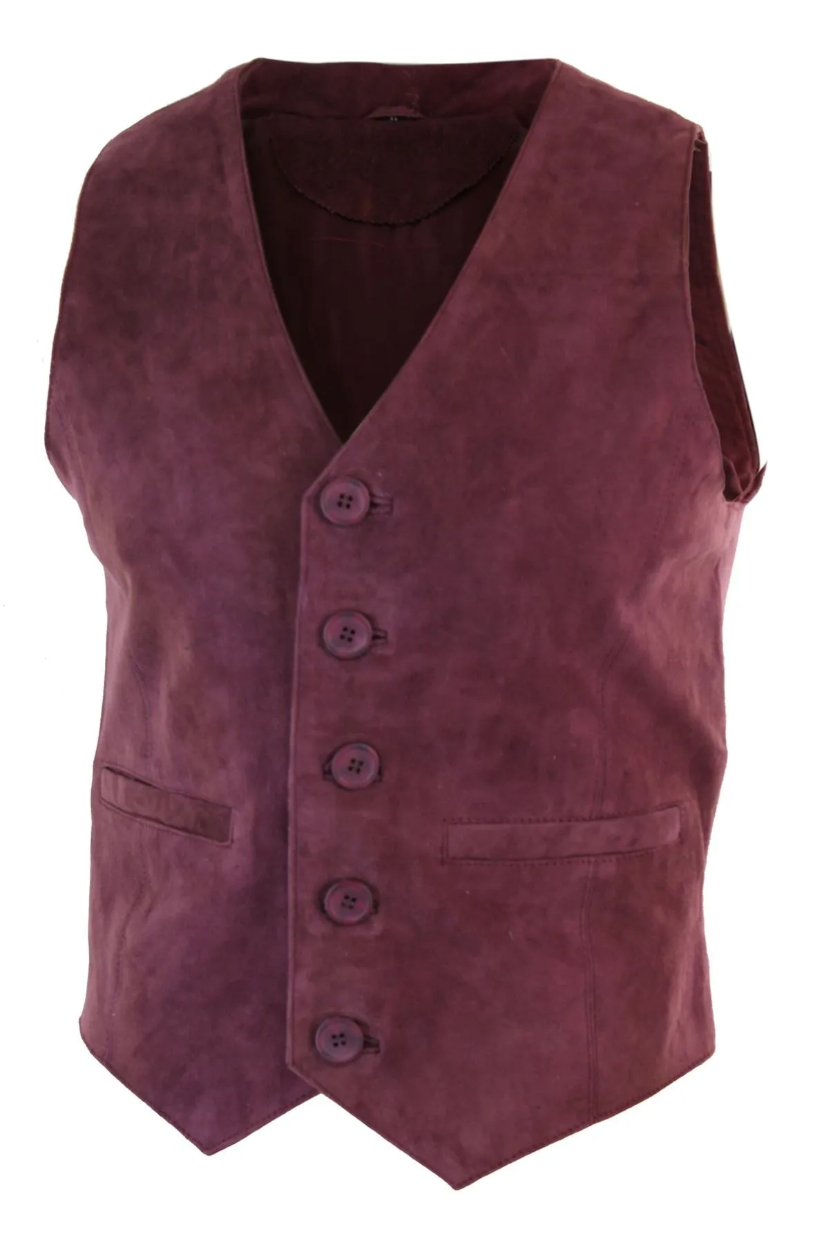 Echtes Wildleder Vintage-Weste Gilet