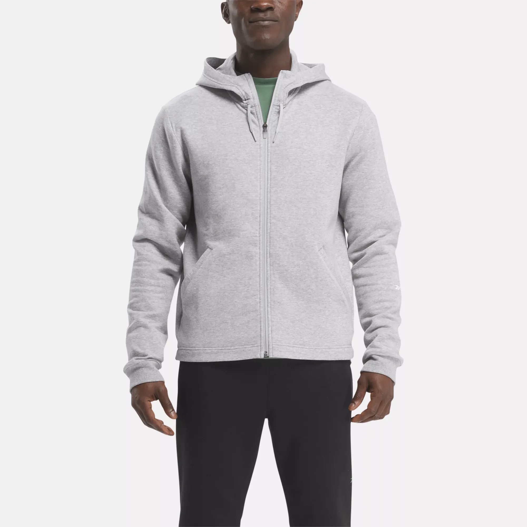 Reebok Bekleidung Herren Active Collective DreamBlend Full-Zip Kapuzenpullover