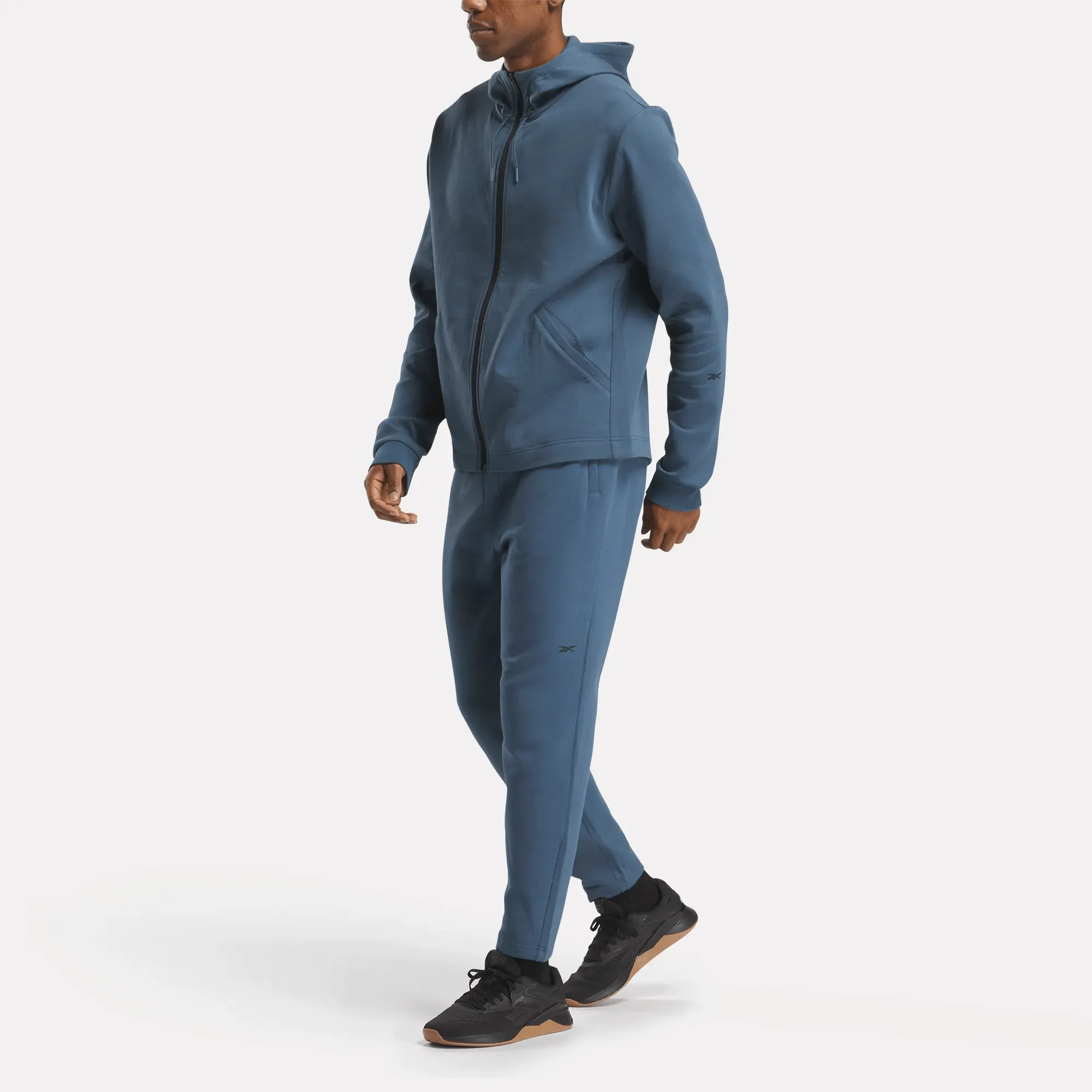Reebok Bekleidung Herren Active Collective DreamBlend Full-Zip Kapuzenpullover