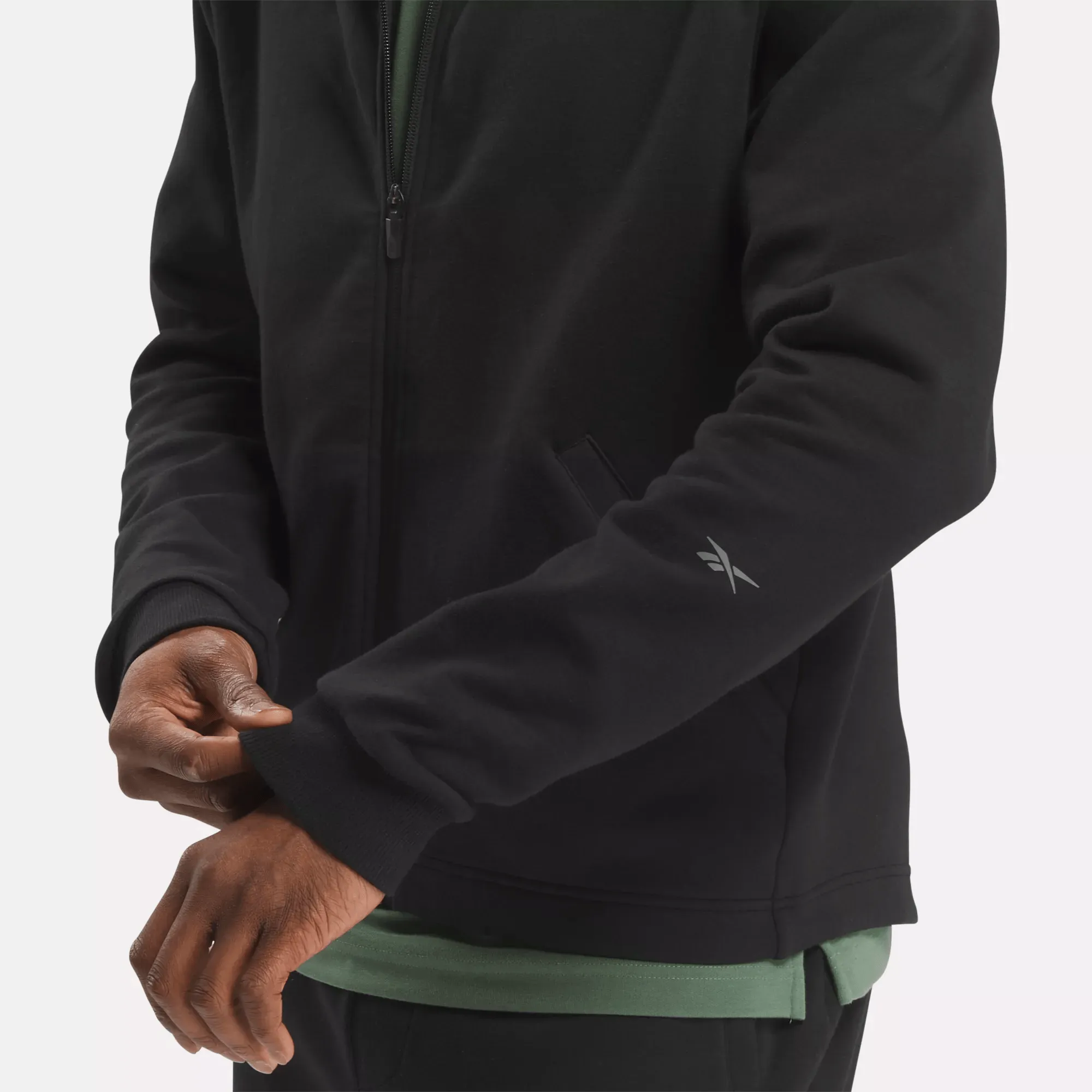 Reebok Bekleidung Herren Active Collective DreamBlend Full-Zip Kapuzenpullover