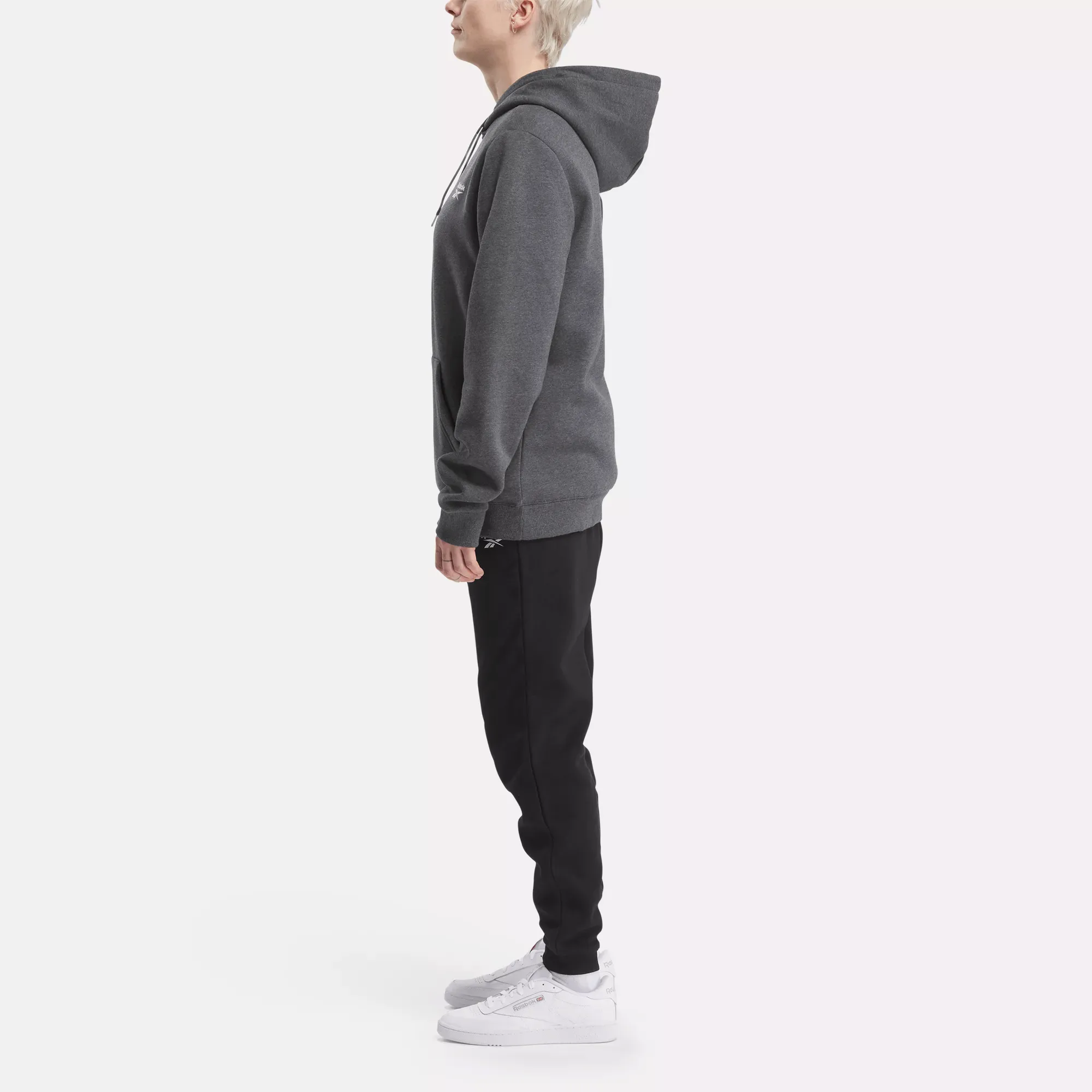 Reebok Bekleidung Herren Reebok Identity Fleece Kapuzenpullover mit Überkopf-Zug
