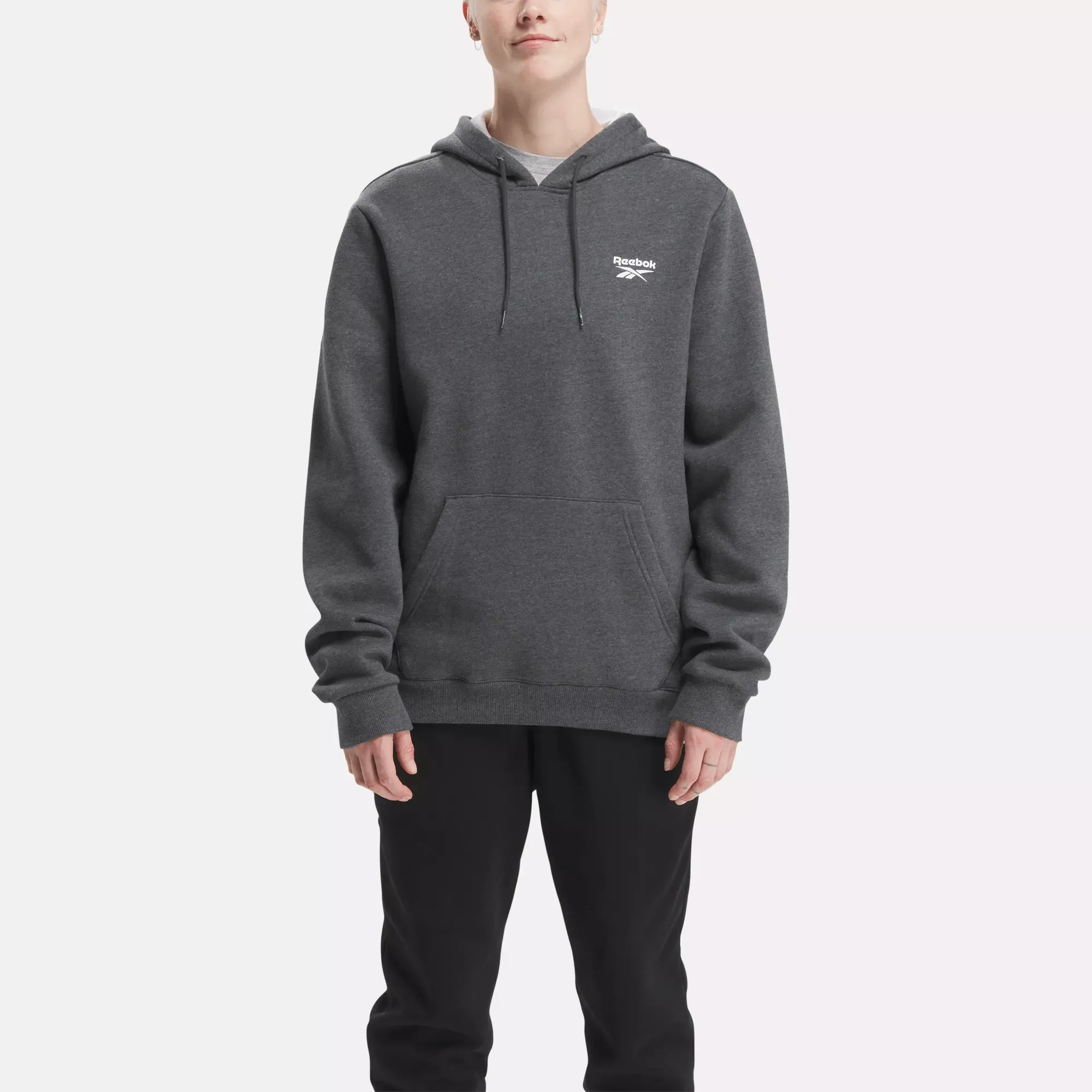 Reebok Bekleidung Herren Reebok Identity Fleece Kapuzenpullover mit Überkopf-Zug