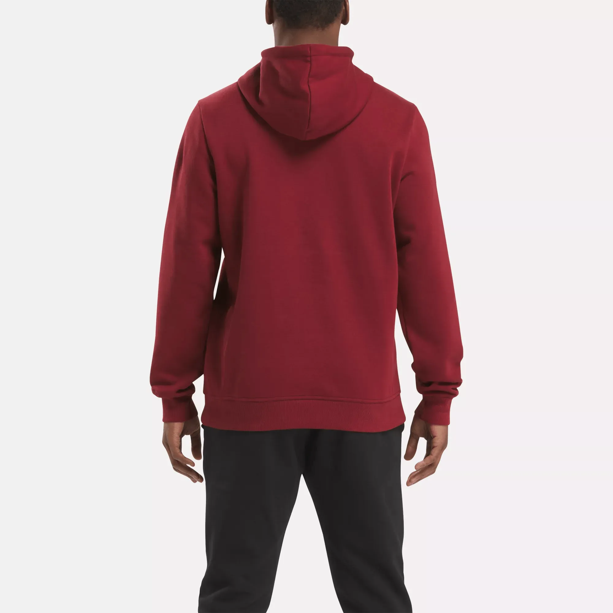 Reebok Bekleidung Herren Reebok Identity Fleece Pullover mit gestapeltem Logo
