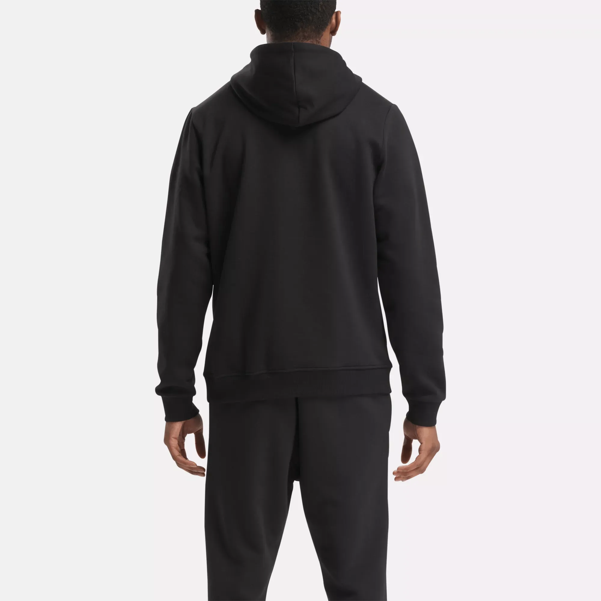 Reebok Bekleidung Herren Reebok Identity Fleece Pullover Hoodie mit gestapeltem Logo