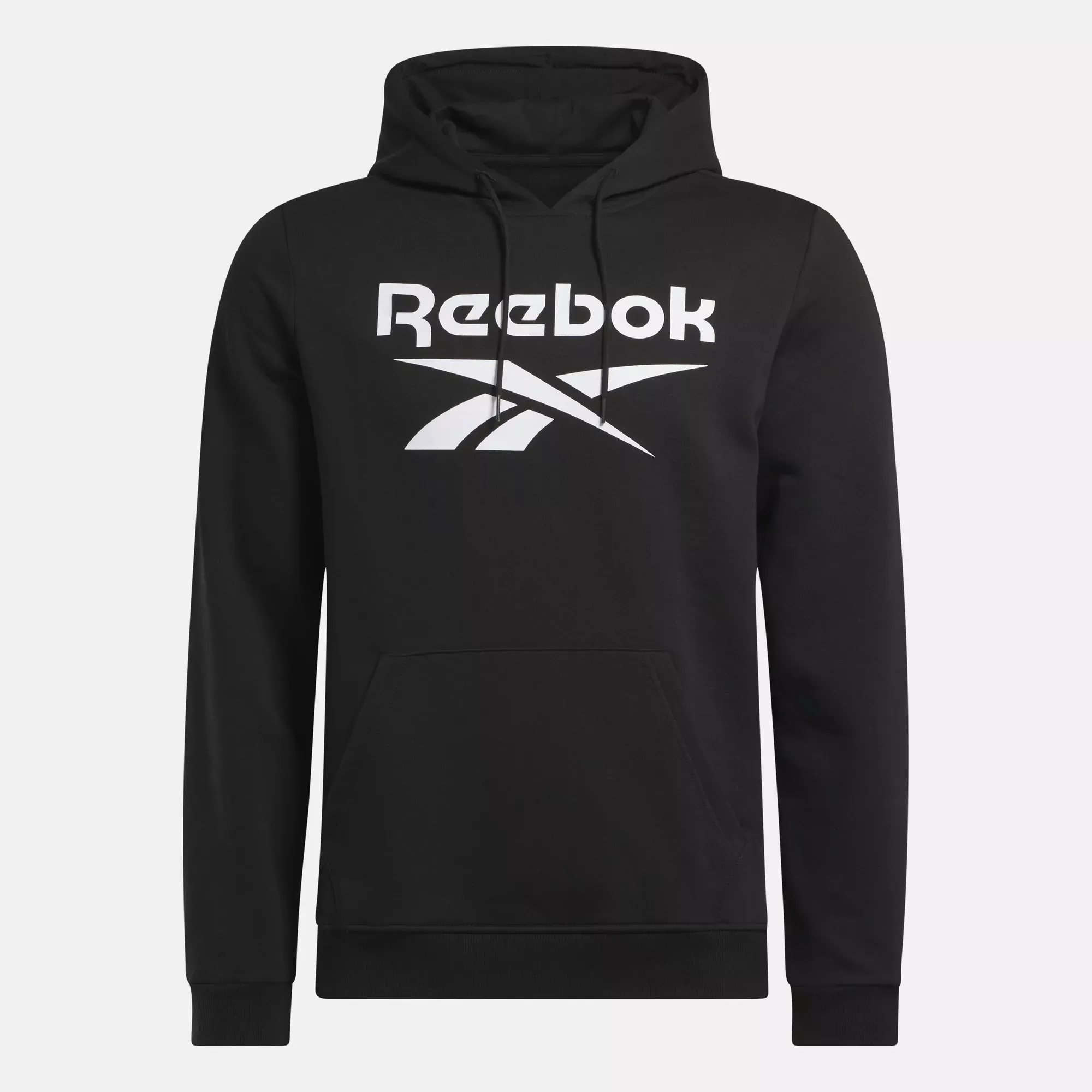 Reebok Bekleidung Herren Reebok Identity Fleece Pullover Hoodie mit gestapeltem Logo