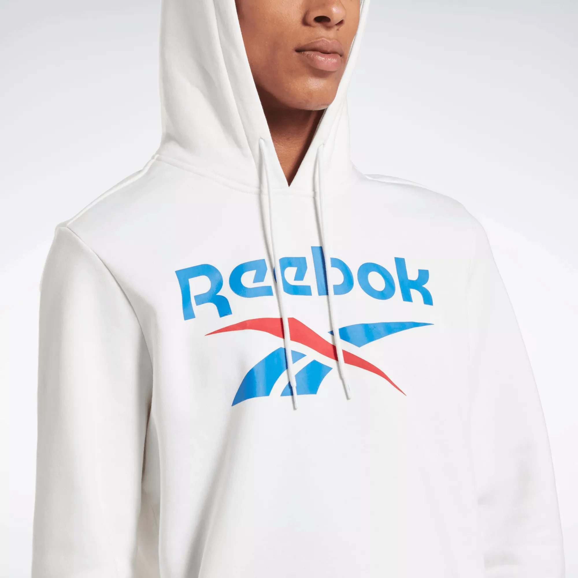 Reebok Bekleidung Herren Reebok Identity Fleece Pullover mit gestapeltem Logo