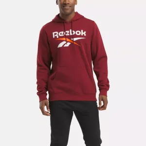 Reebok Bekleidung Herren Reebok Identity Fleece Pullover mit gestapeltem Logo