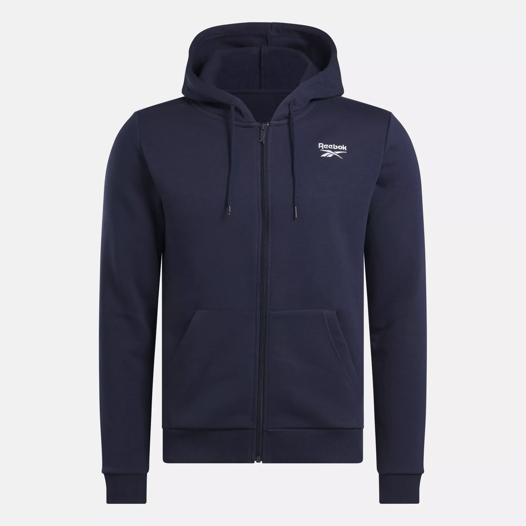 Reebok Bekleidung Herren Reebok Identity Fleece Full-Zip Kapuzenpullover mit kleinem Logo