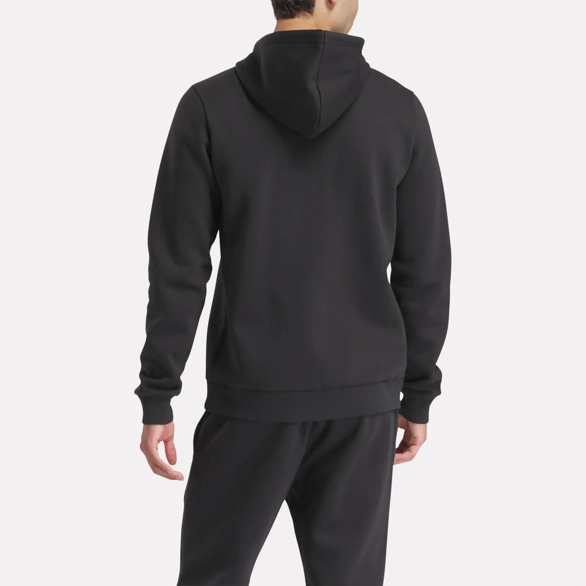 Reebok Bekleidung Herren Reebok Identity Fleece Full-Zip Kapuzenpullover mit kleinem Logo
