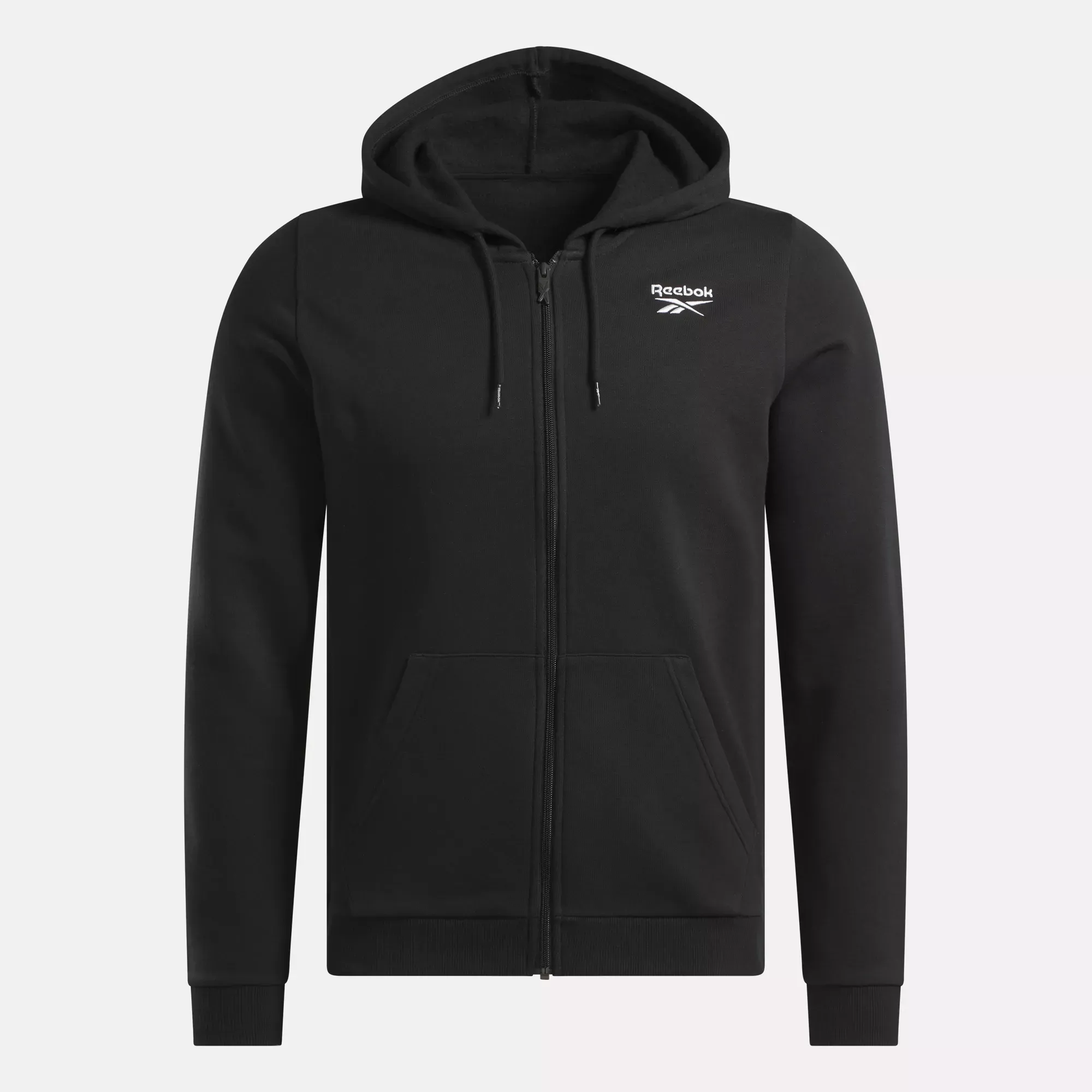 Reebok Bekleidung Herren Reebok Identity Fleece Full-Zip Kapuzenpullover mit kleinem Logo