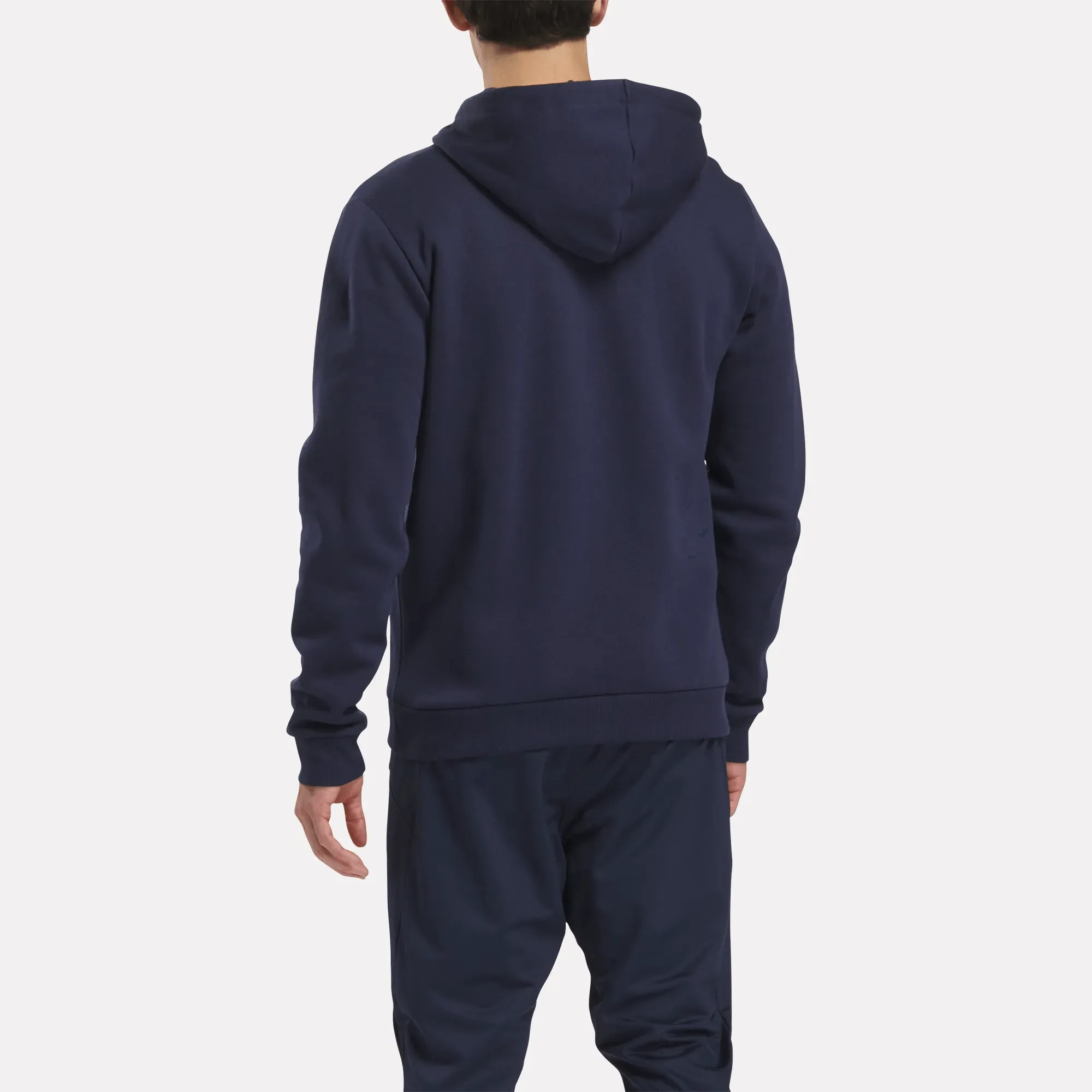 Reebok Bekleidung Herren Reebok Identity Fleece Full-Zip Kapuzenpullover mit kleinem Logo