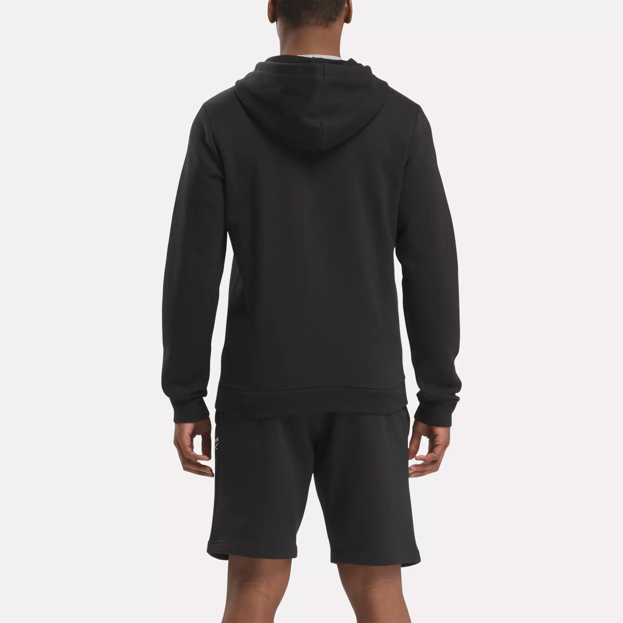 Reebok Bekleidung Herren Reebok Identity Fleece Full-Zip Kapuzenpullover mit kleinem Logo