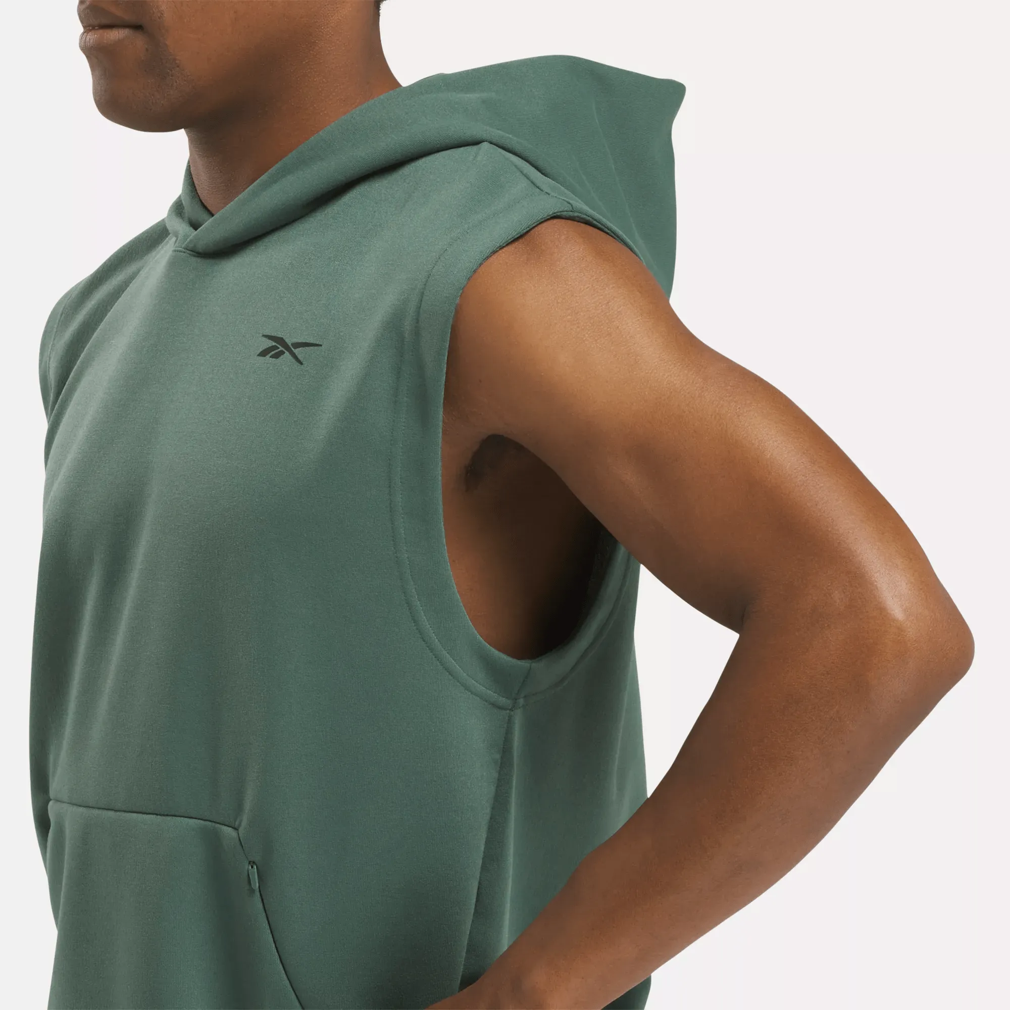 Reebok Bekleidung Herren Kraftstoff Ärmellose Kapuzenjacke