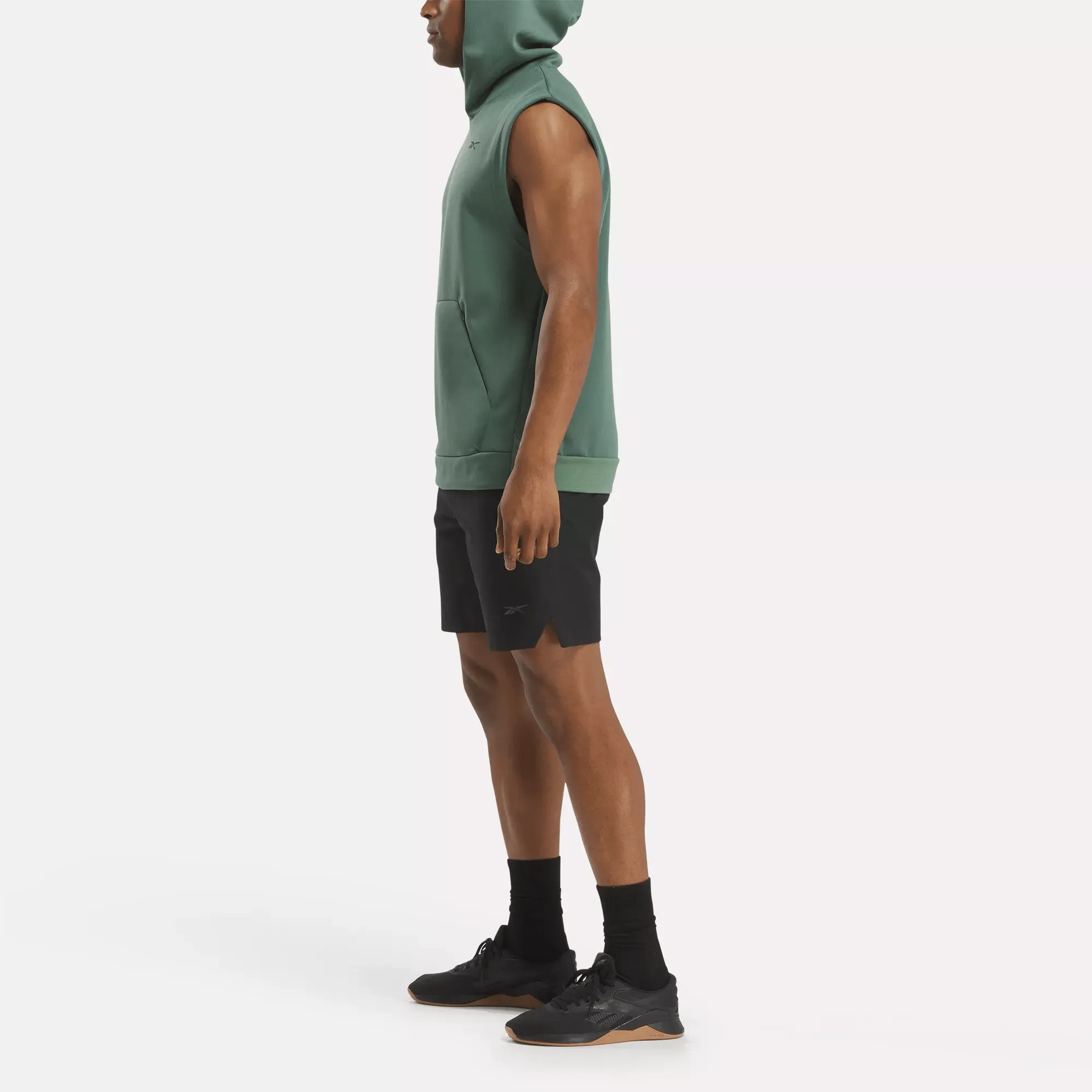 Reebok Bekleidung Herren Kraftstoff Ärmellose Kapuzenjacke