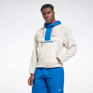 Reebok Herren Leichtgewicht Gewebte Anorak Jacke Weiß Reebok