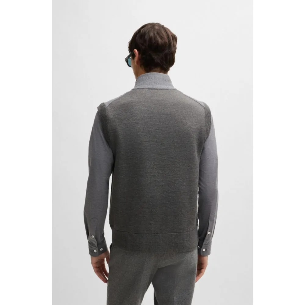 Regular-fit Gilet mit kuscheligem Flanell vorne