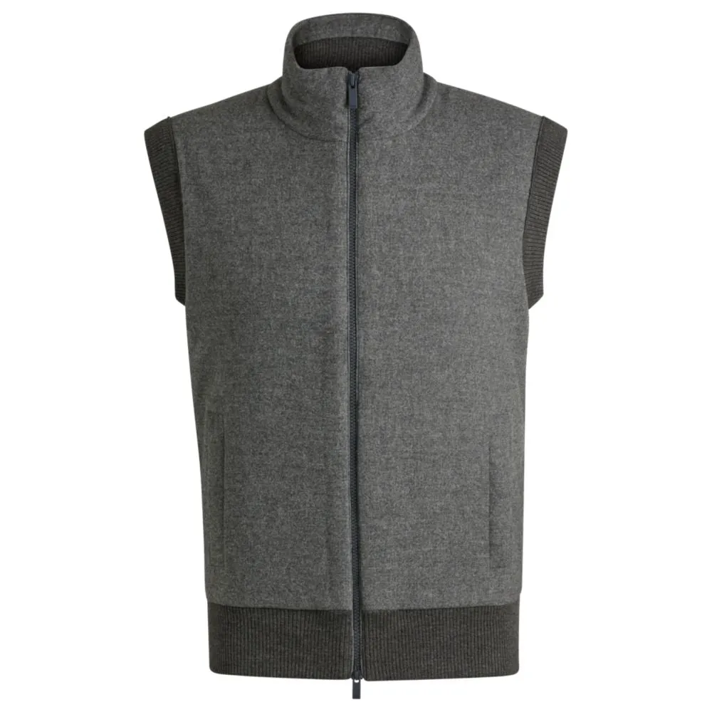 Regular-fit Gilet mit kuscheligem Flanell vorne