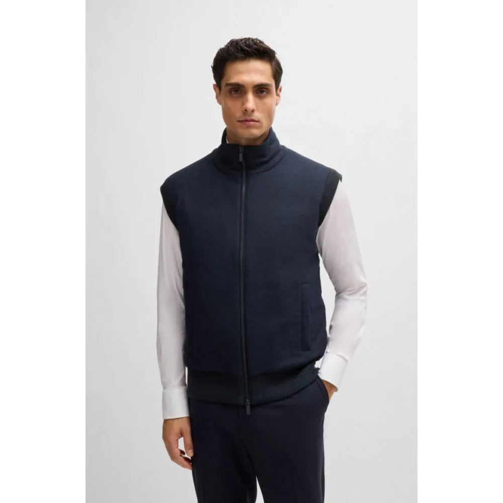 Regular-fit Gilet mit kuscheligem Flanell vorne