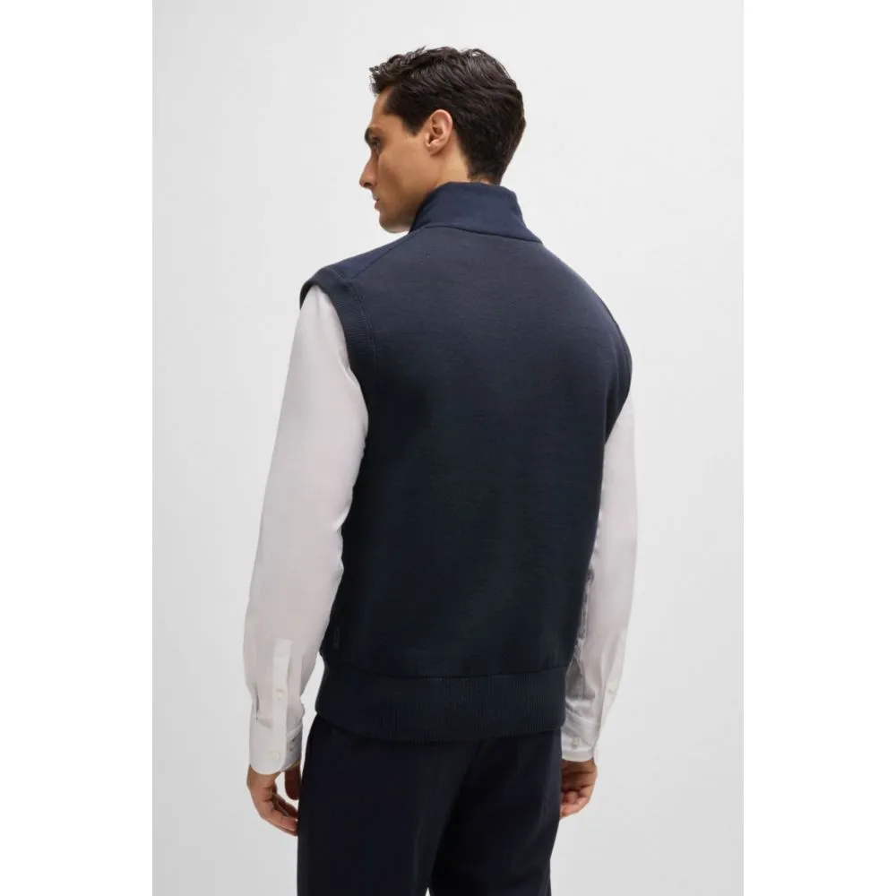 Regular-fit Gilet mit kuscheligem Flanell vorne