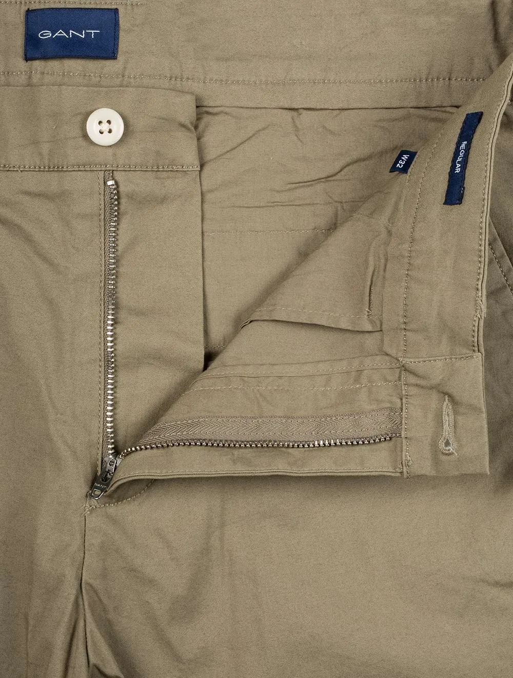 Regular Fit Sonnenverblasste Shorts Aloe Grün