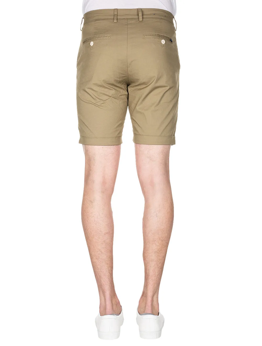 Regular Fit Sonnenverblasste Shorts Aloe Grün