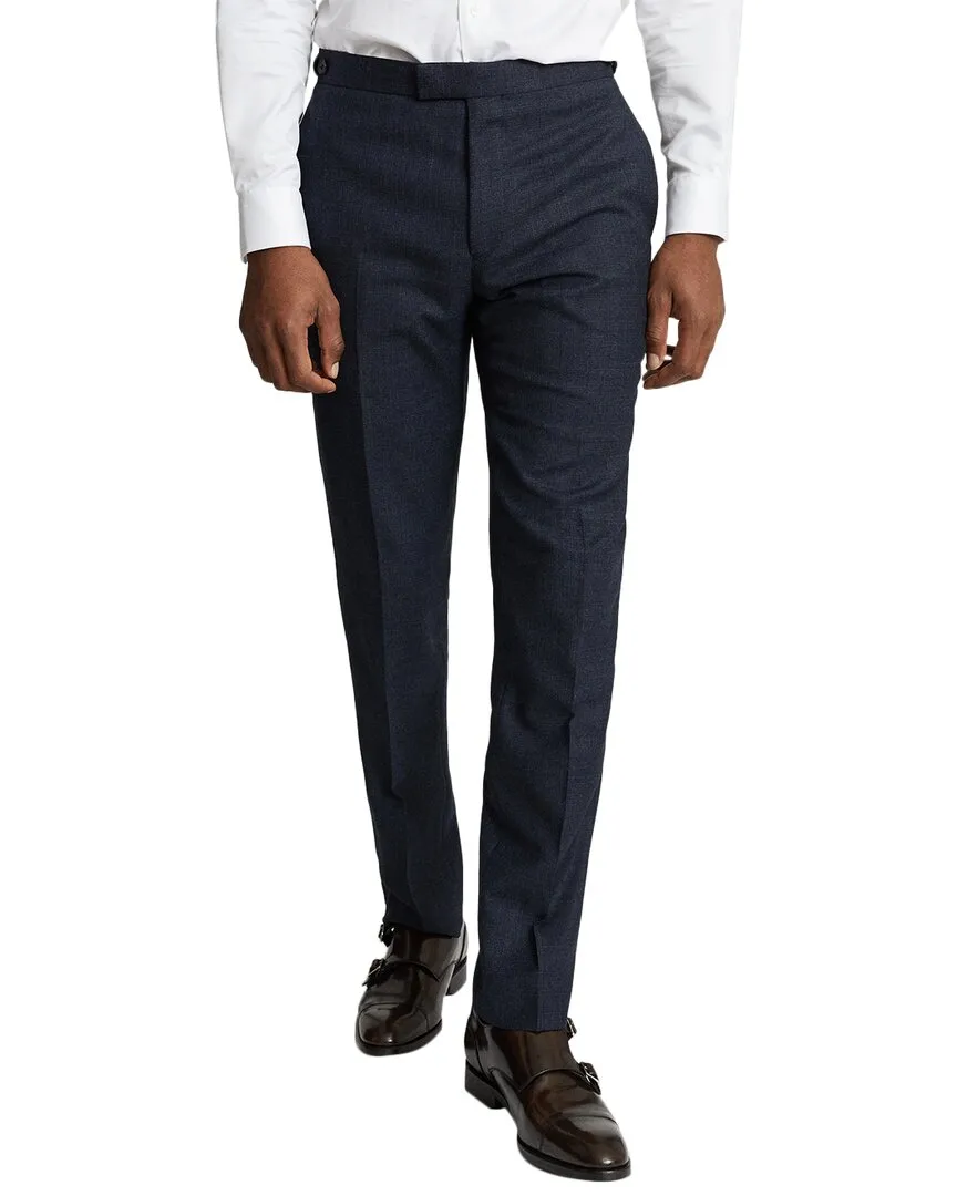 Reiss Dunn Woll-Crofleck-Textur-Hose