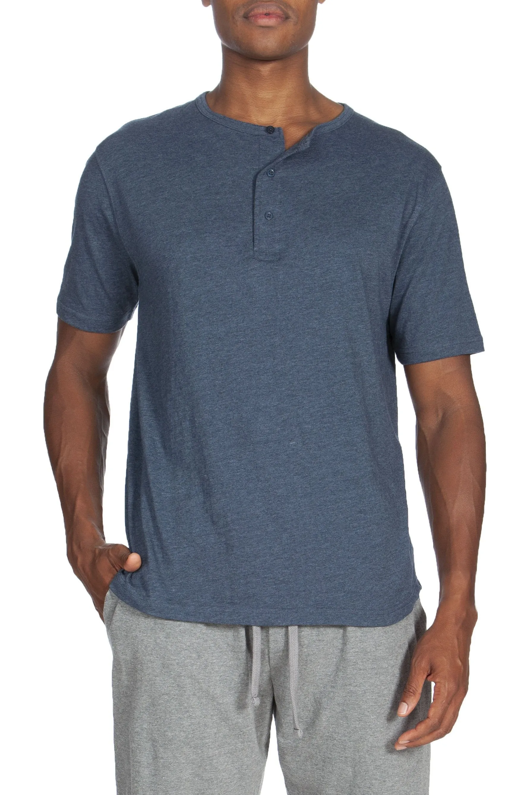 Kurzärmliges Henley-Shirt