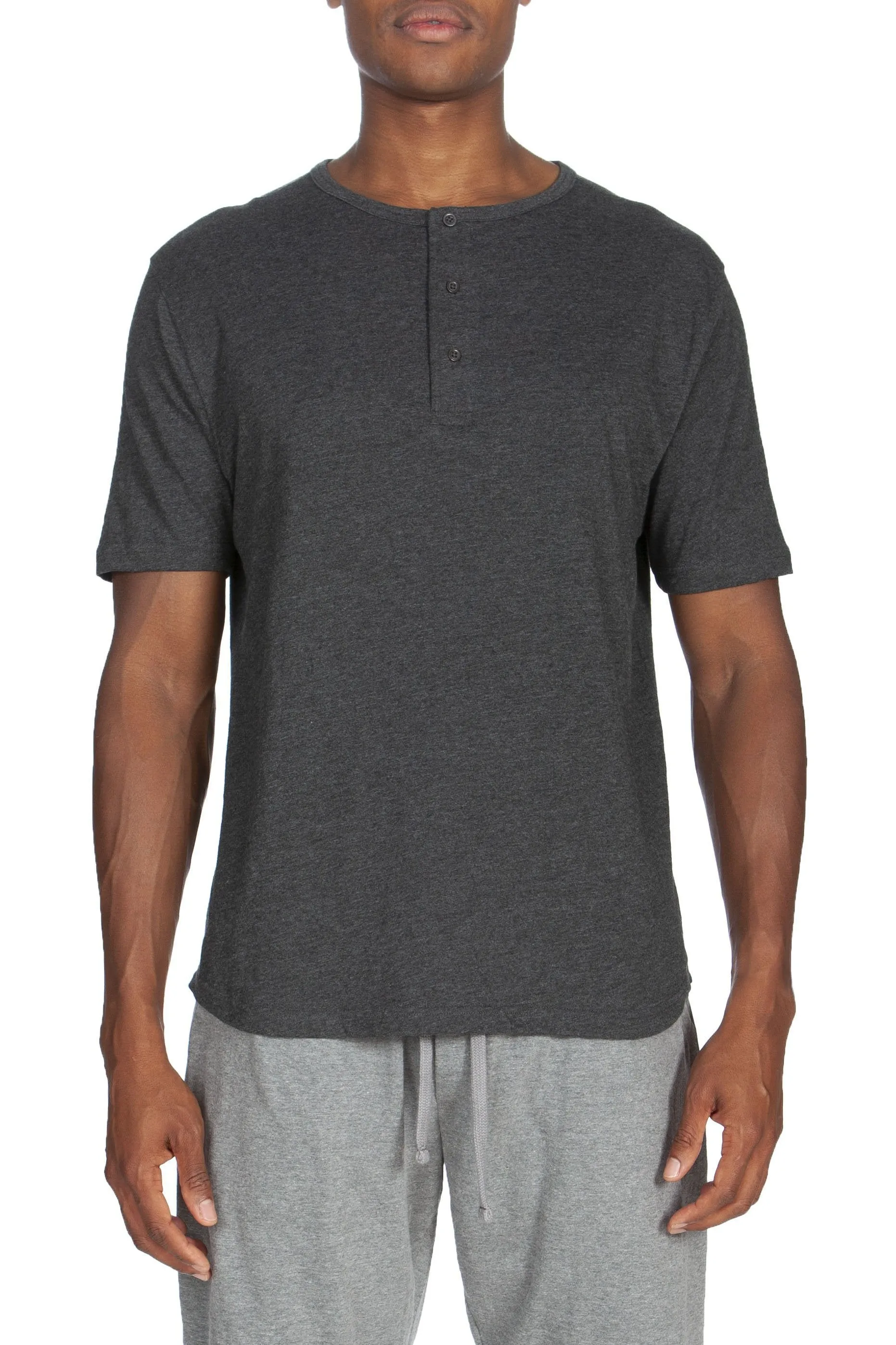 Kurzärmliges Henley-Shirt