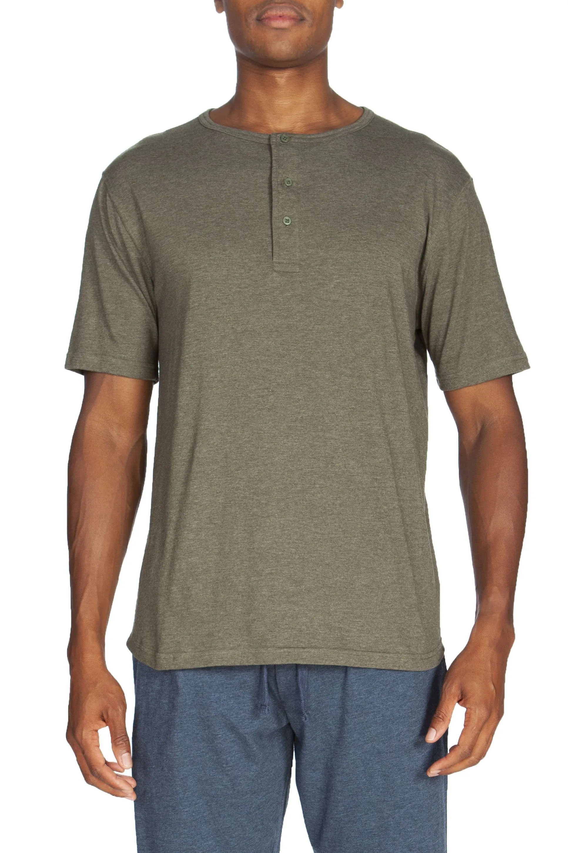Kurzärmliges Henley-Shirt