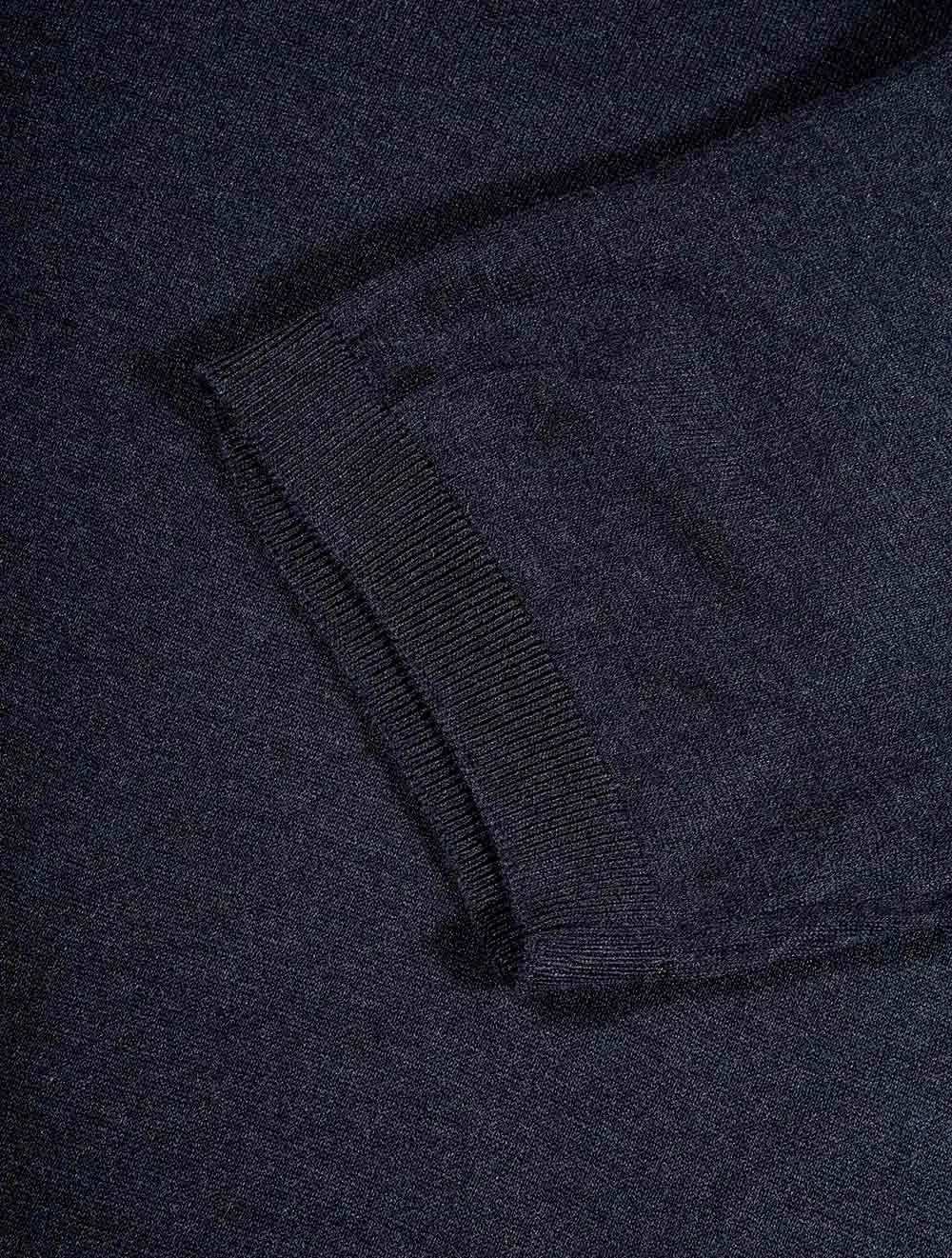 Seiden Polo Marineblau
