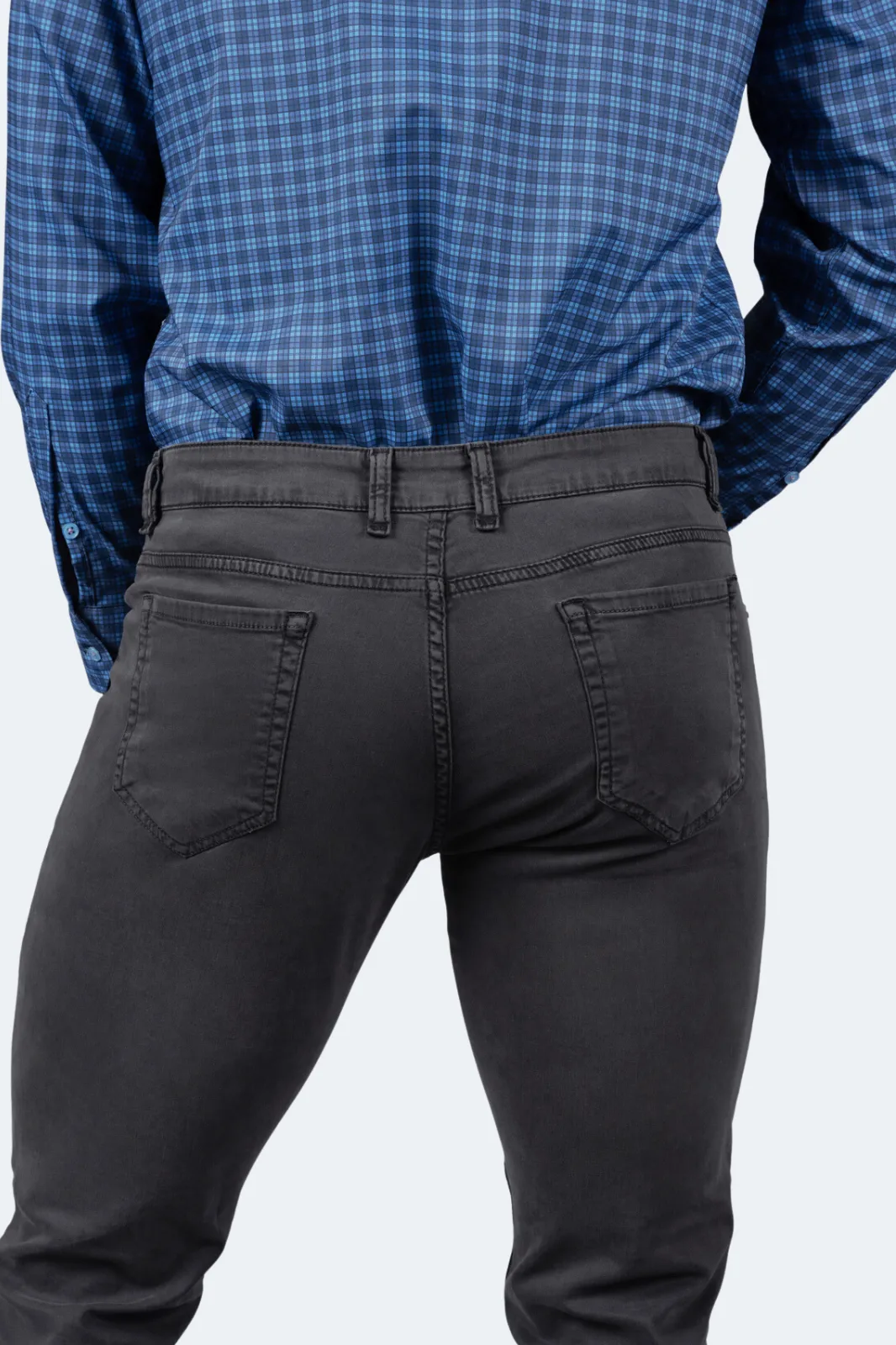 Steingraue Tencel-Hose