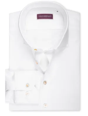 Stretch-Jersey-Shirt Weiß