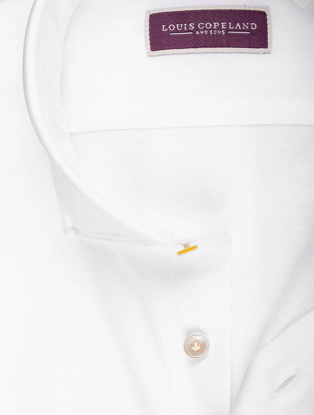 Stretch-Jersey-Shirt Weiß